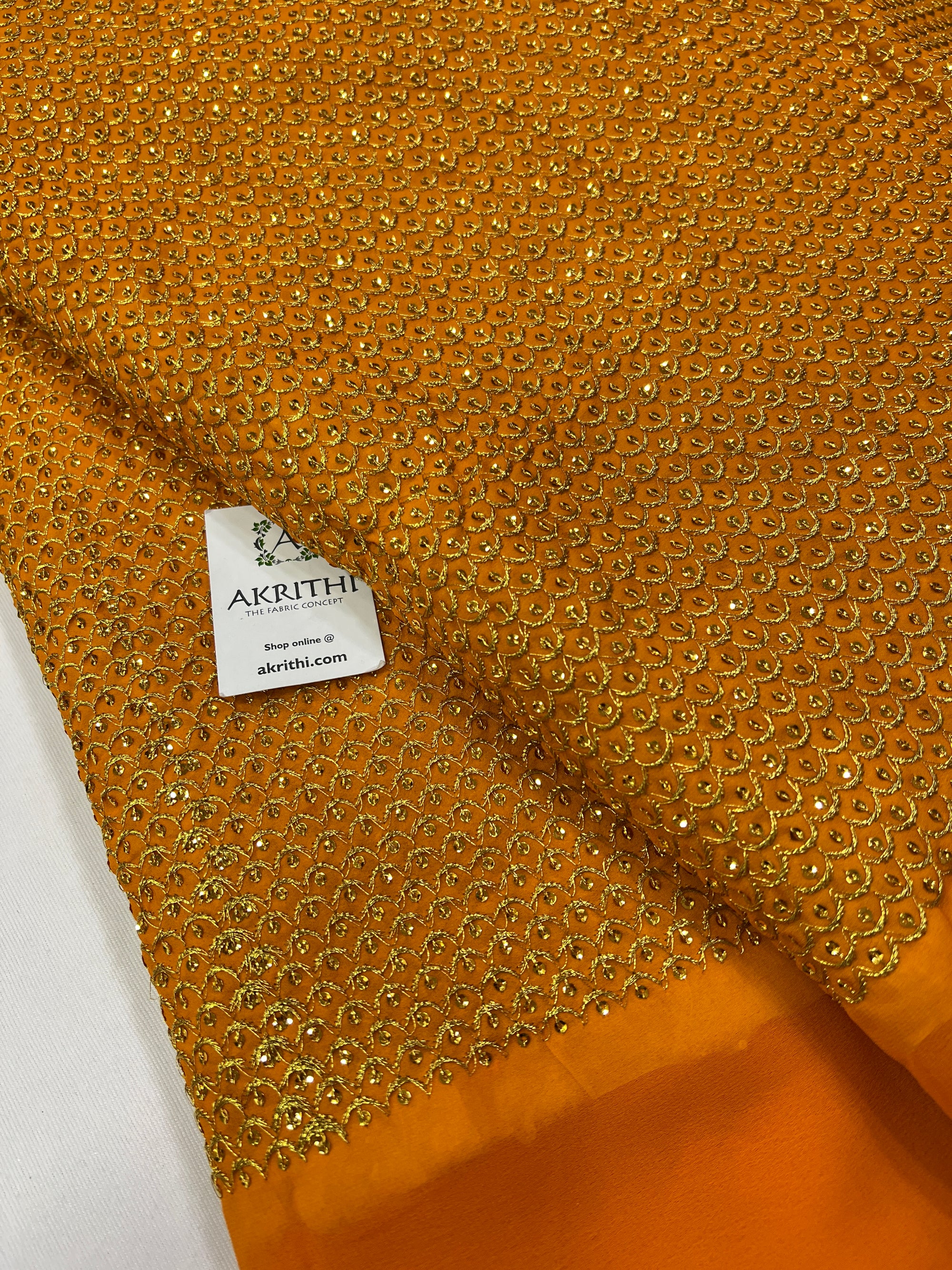 Embroidery on Georgette fabric
