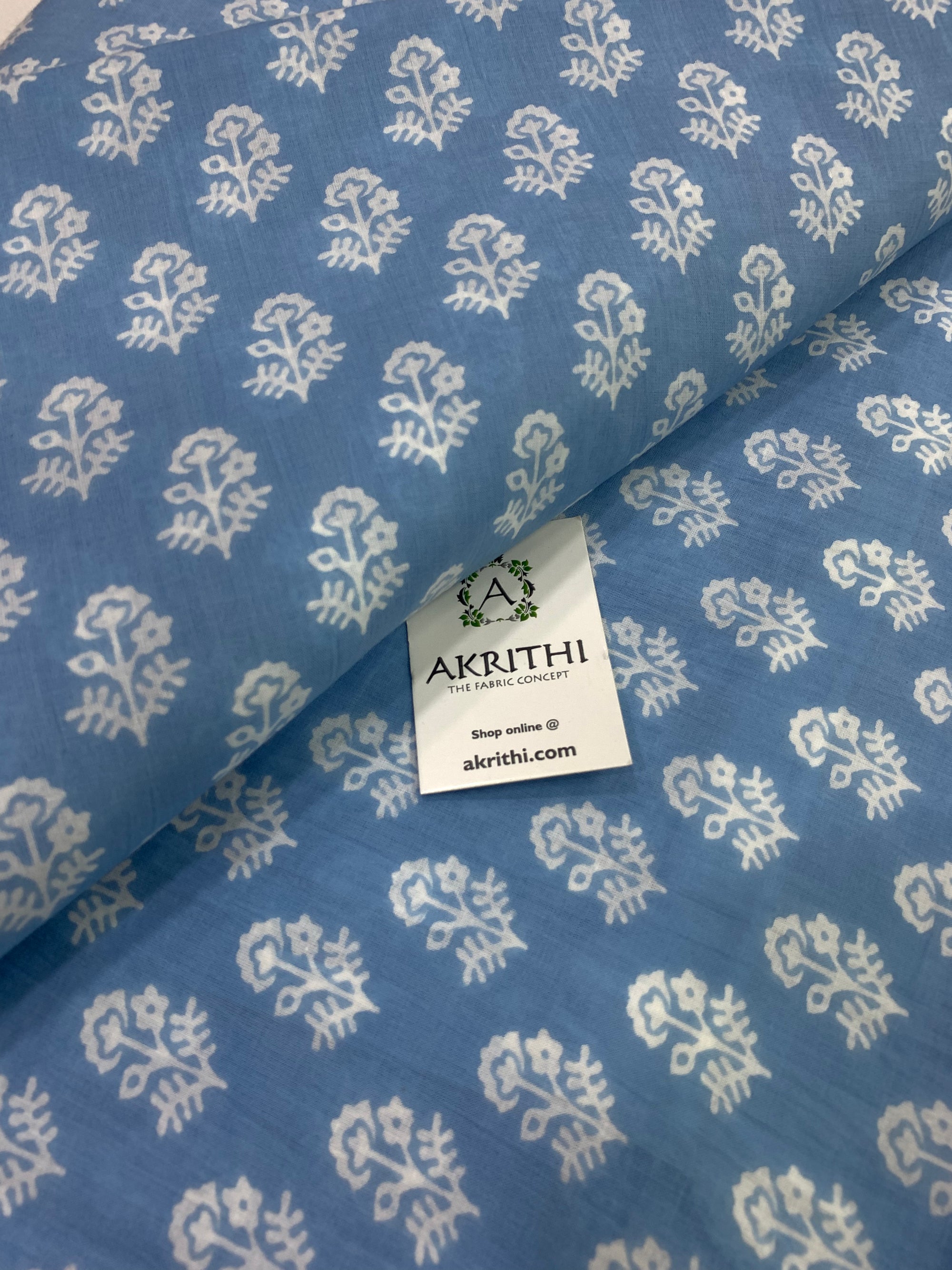 Printed pure cotton fabric