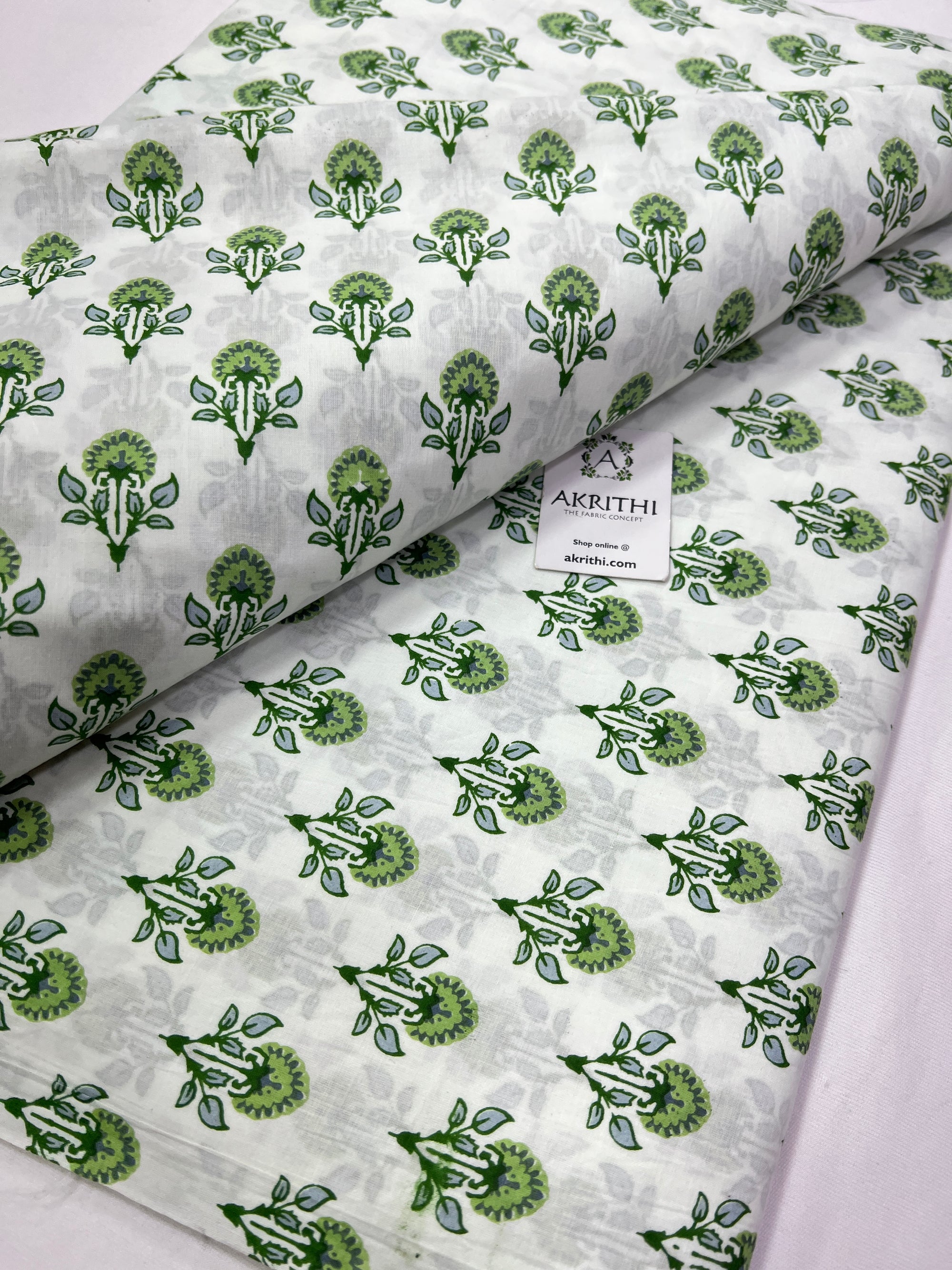 Printed pure cotton fabric