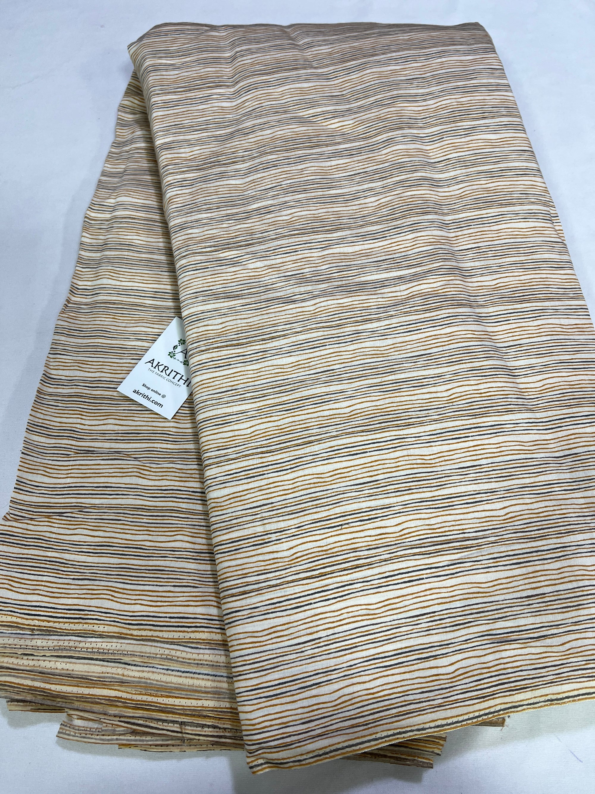 Printed silk fabric