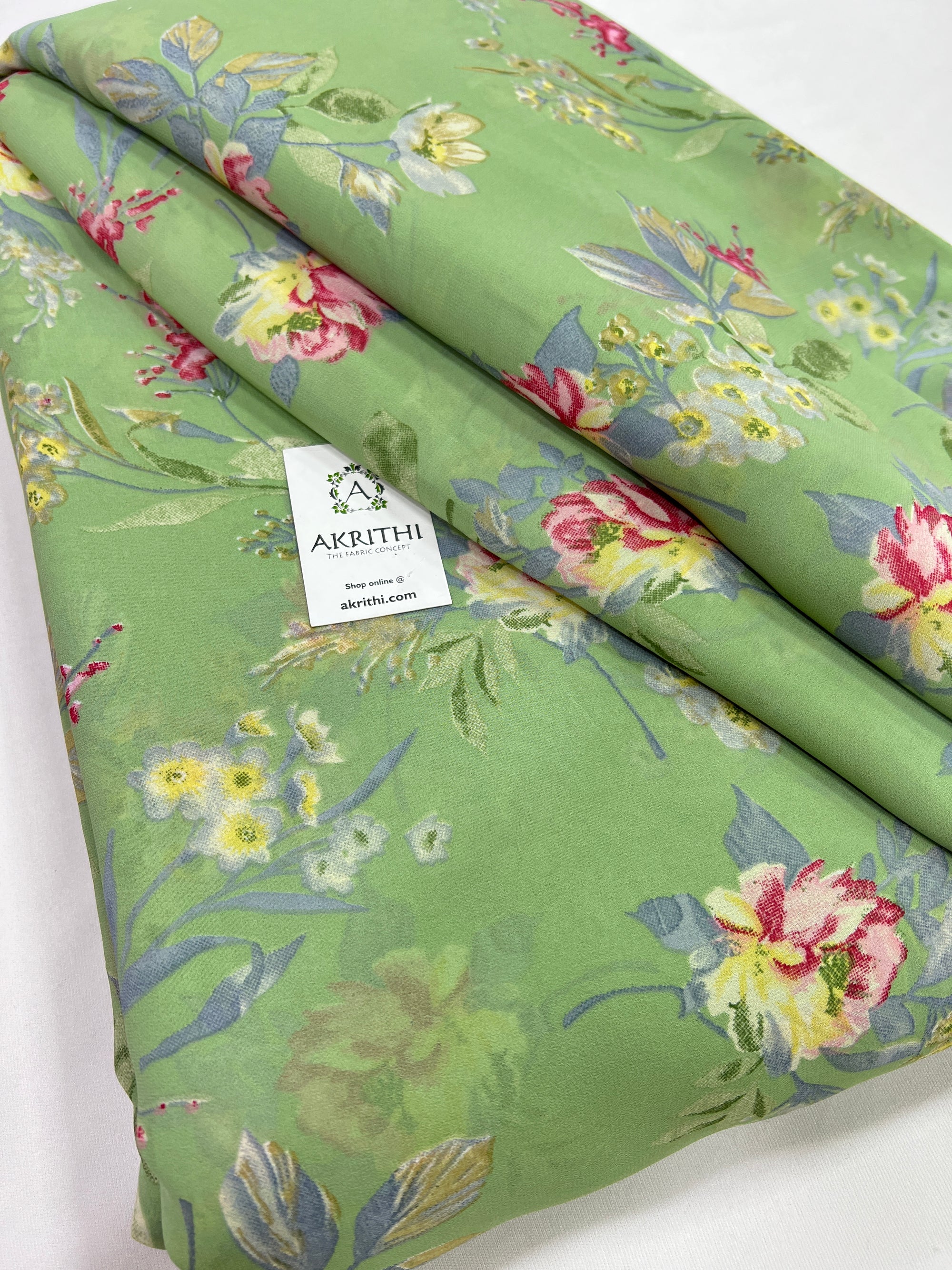 Floral printed georgette fabric 56 inches width