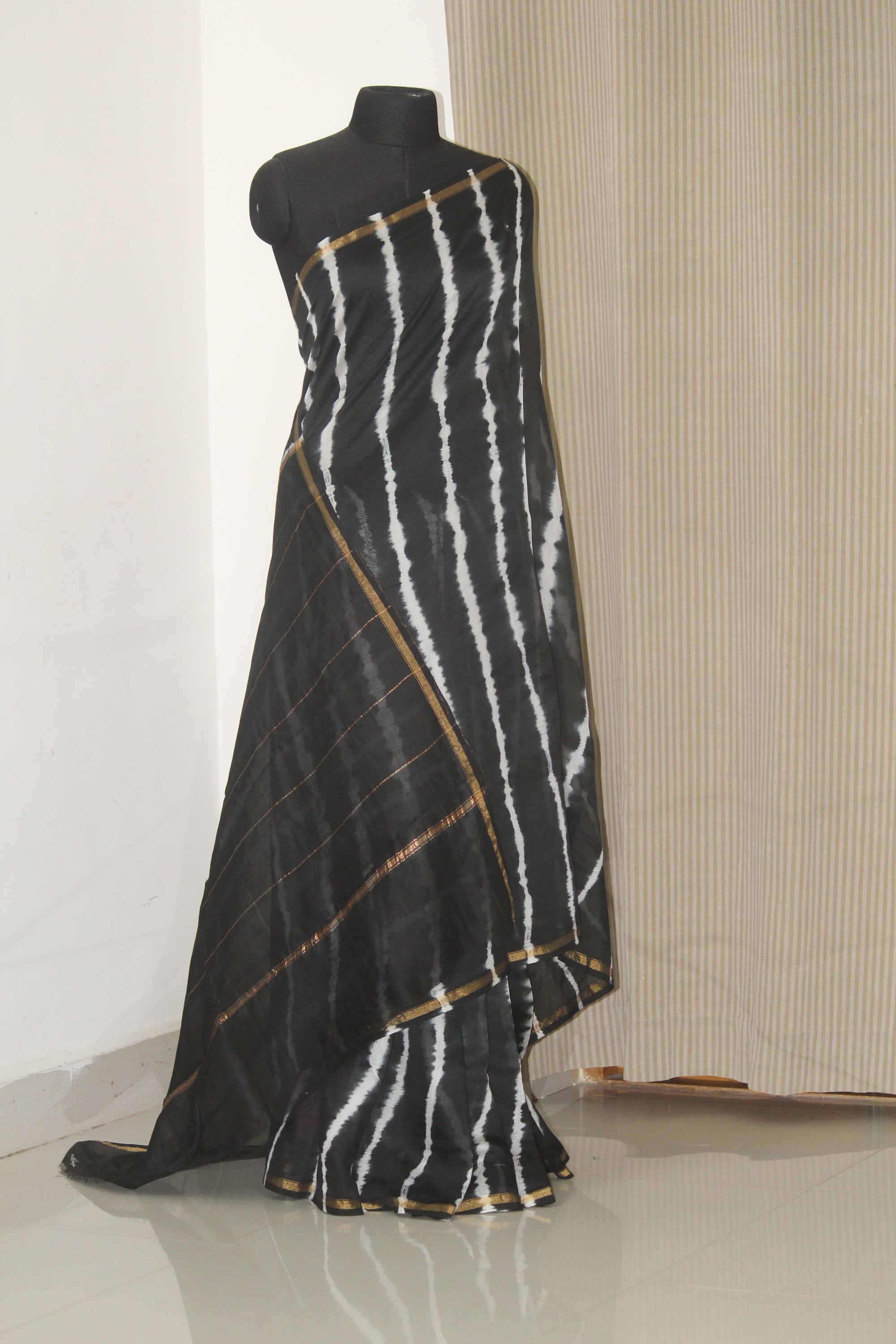 Pure chanderi leheriya saree