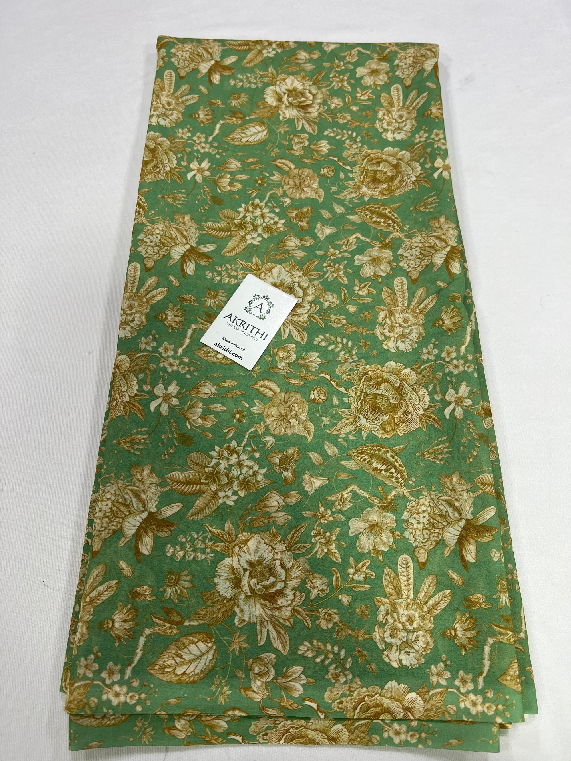 Digital floral printed georgette fabric