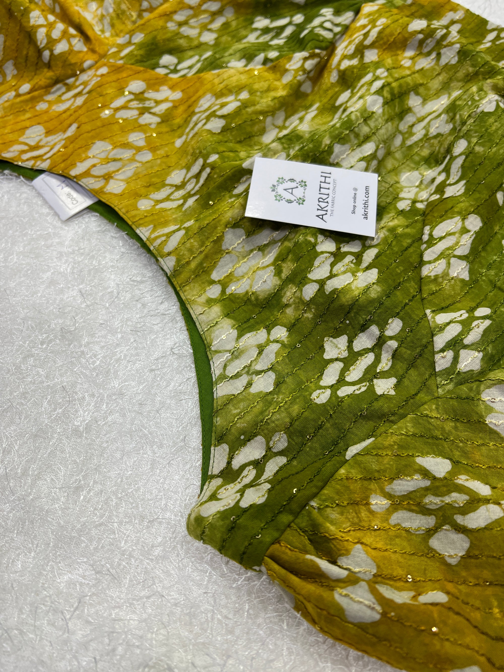 Batik dyed cotton blouse