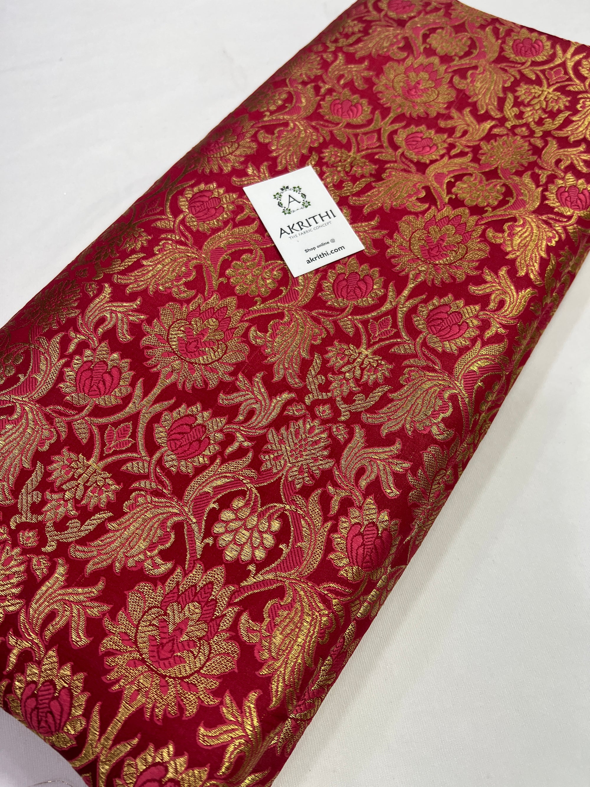 Handloom Banarasi brocade fabric
