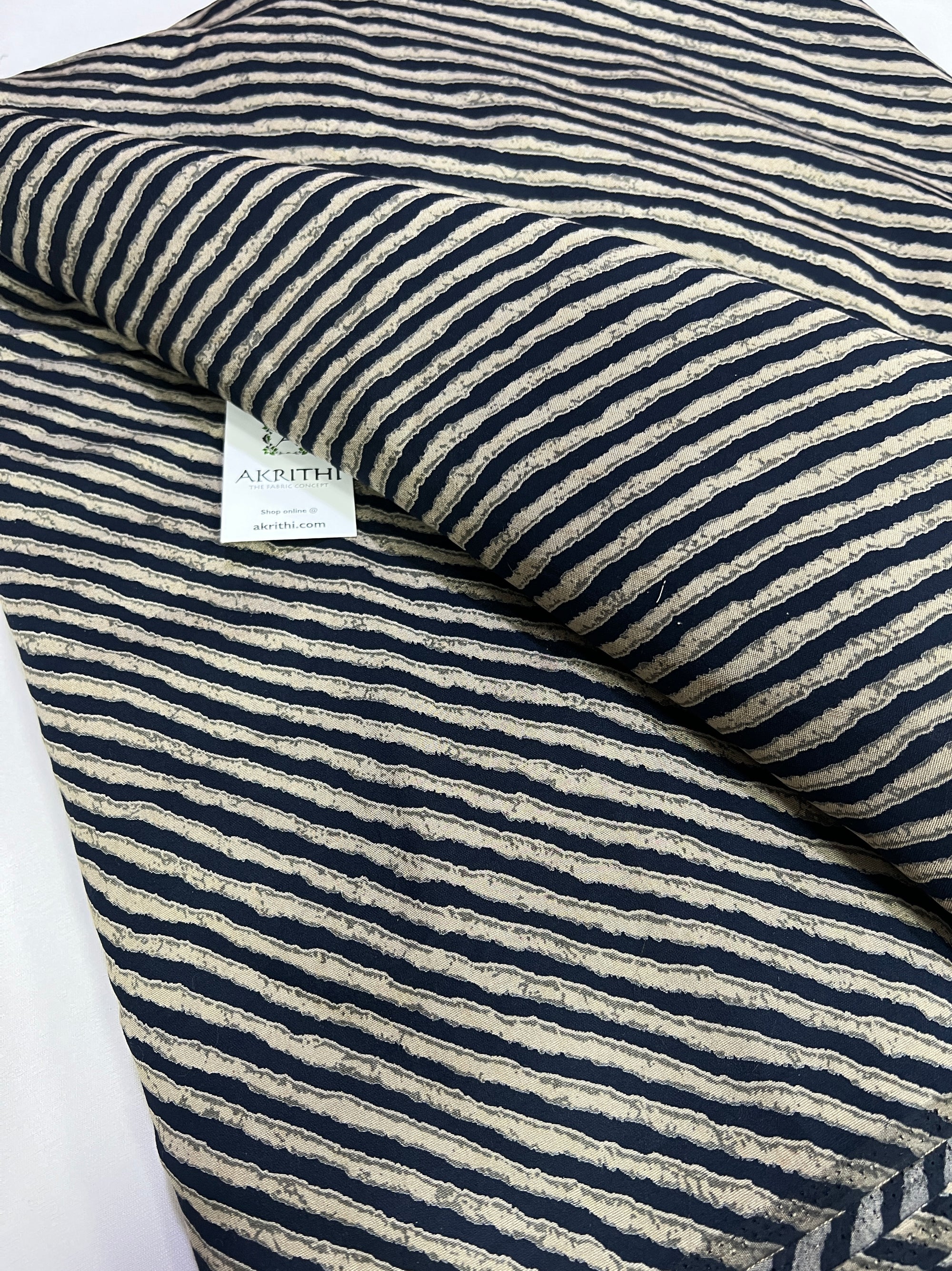 Printed silk fabric