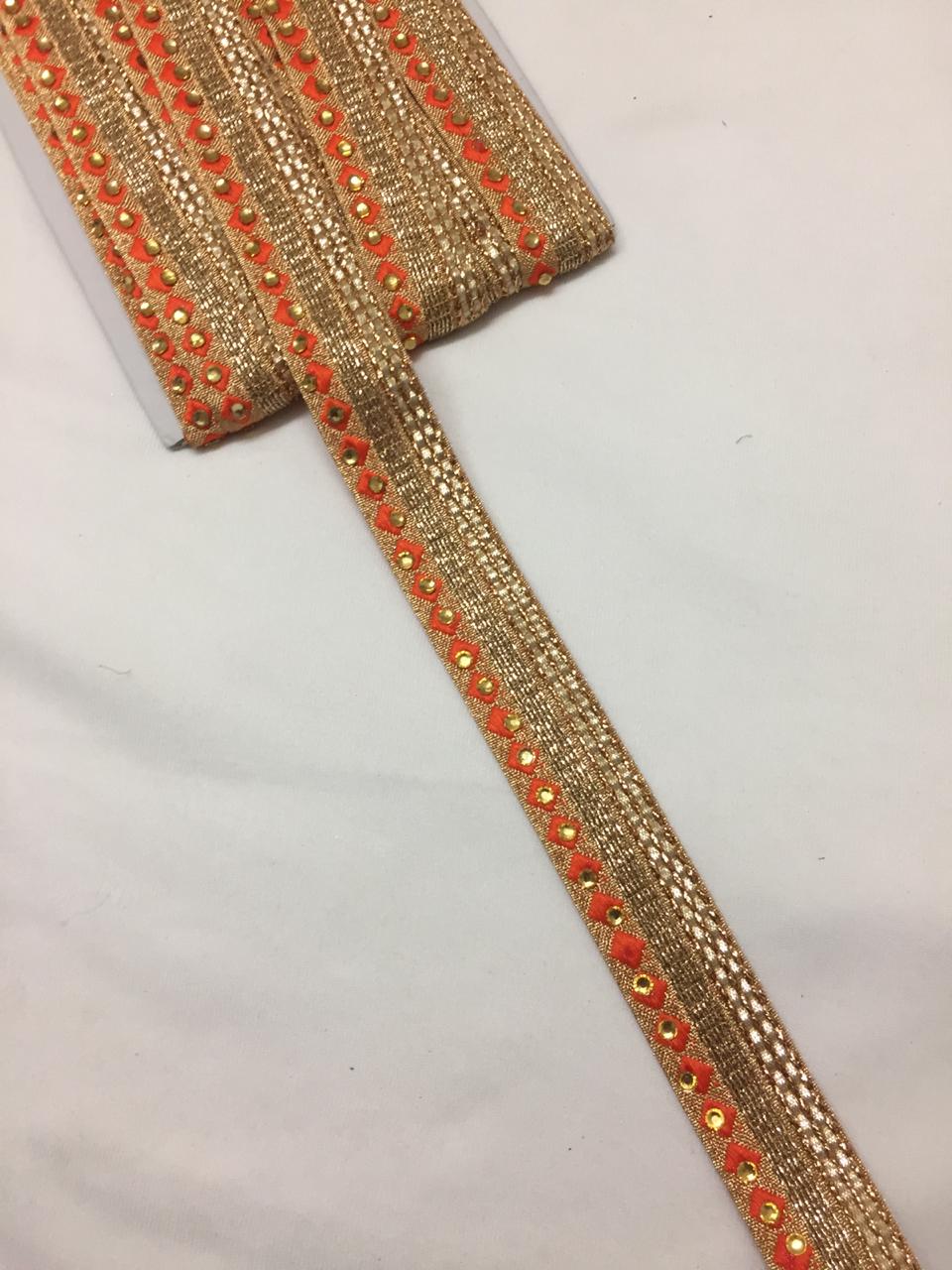 Embroidered lace 9 metres roll