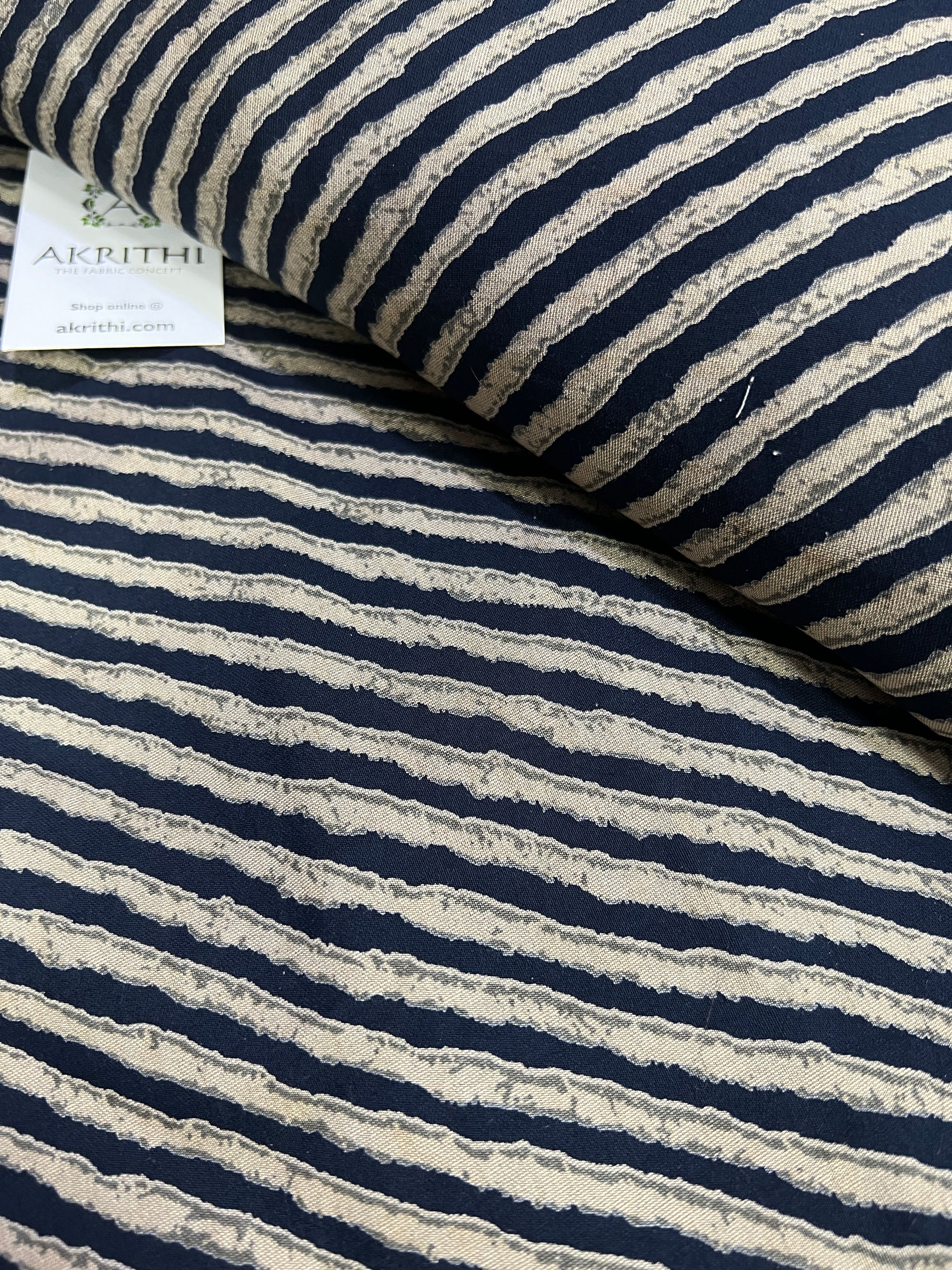 Printed silk fabric