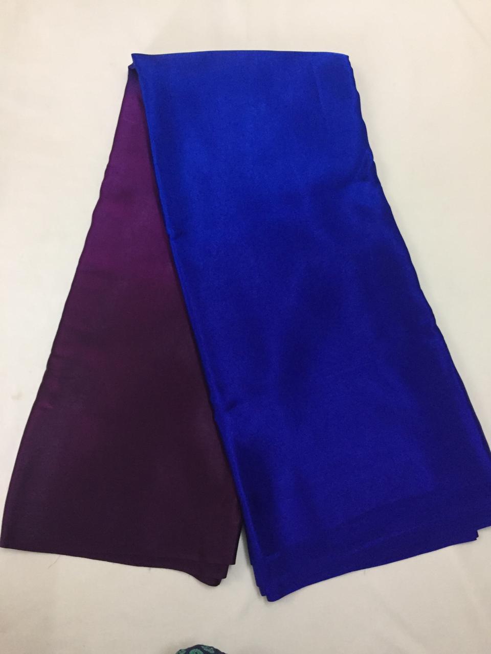 Pure silk satin saree