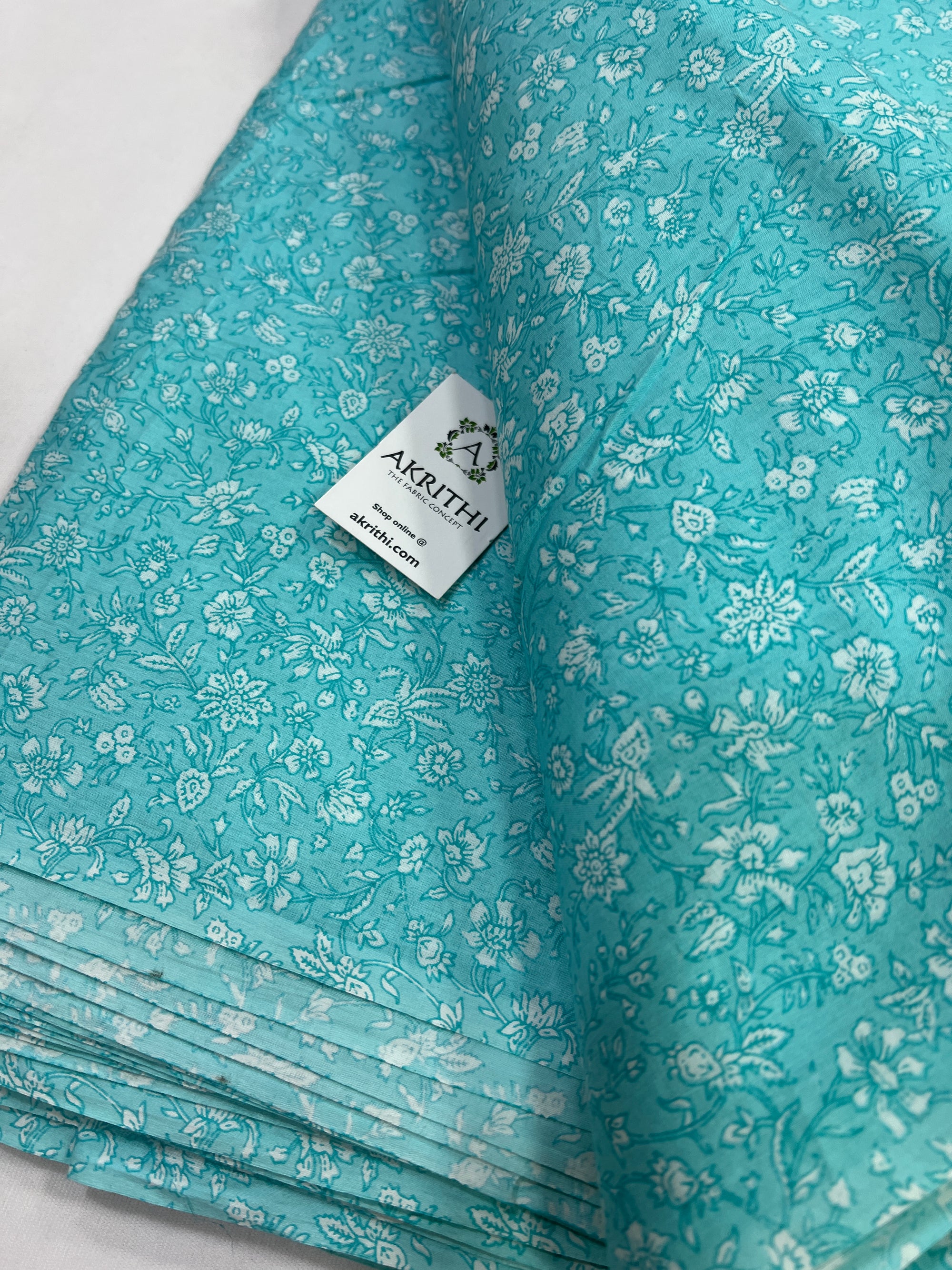Printed pure cotton fabric