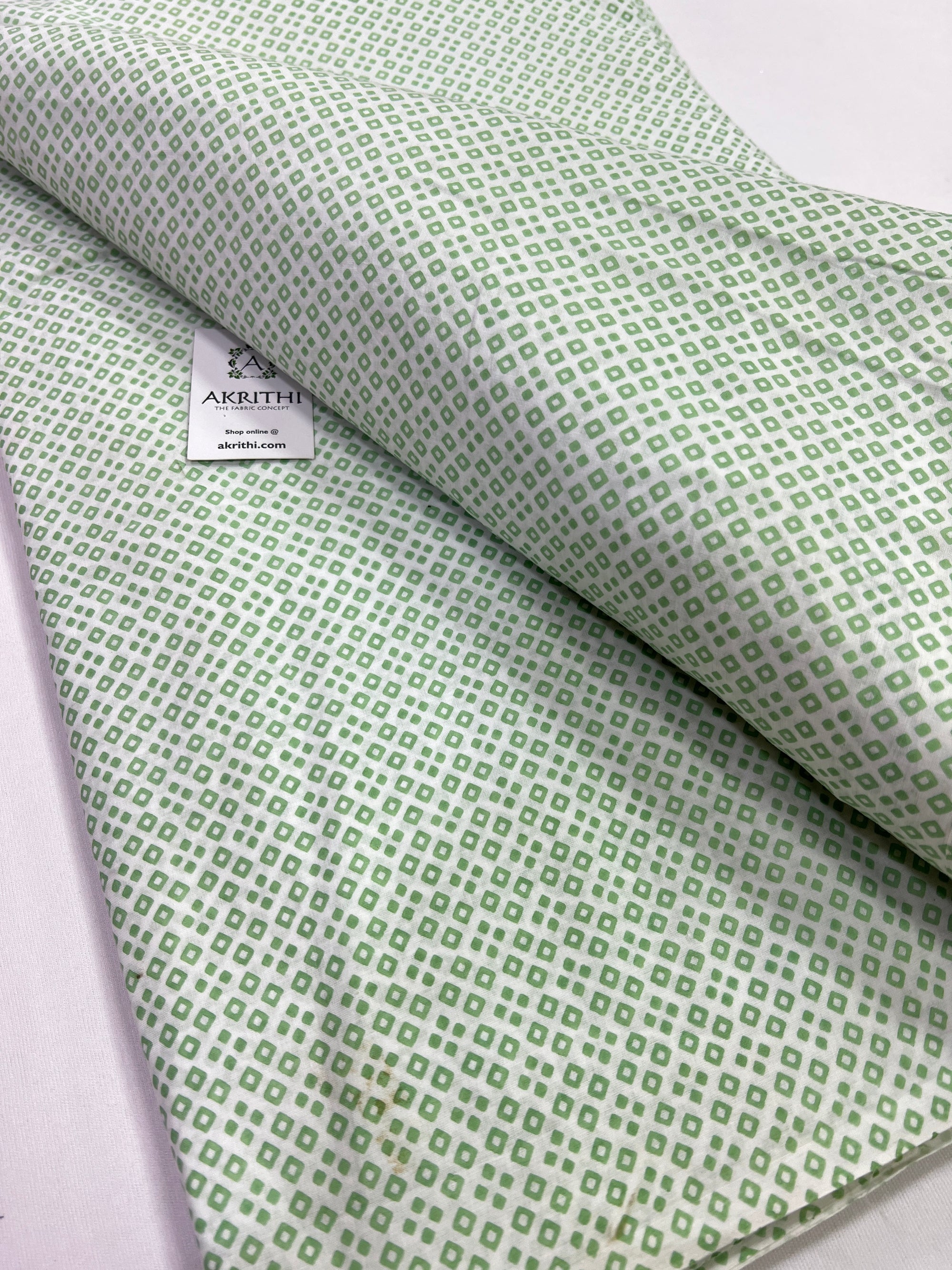 Printed pure cotton fabric