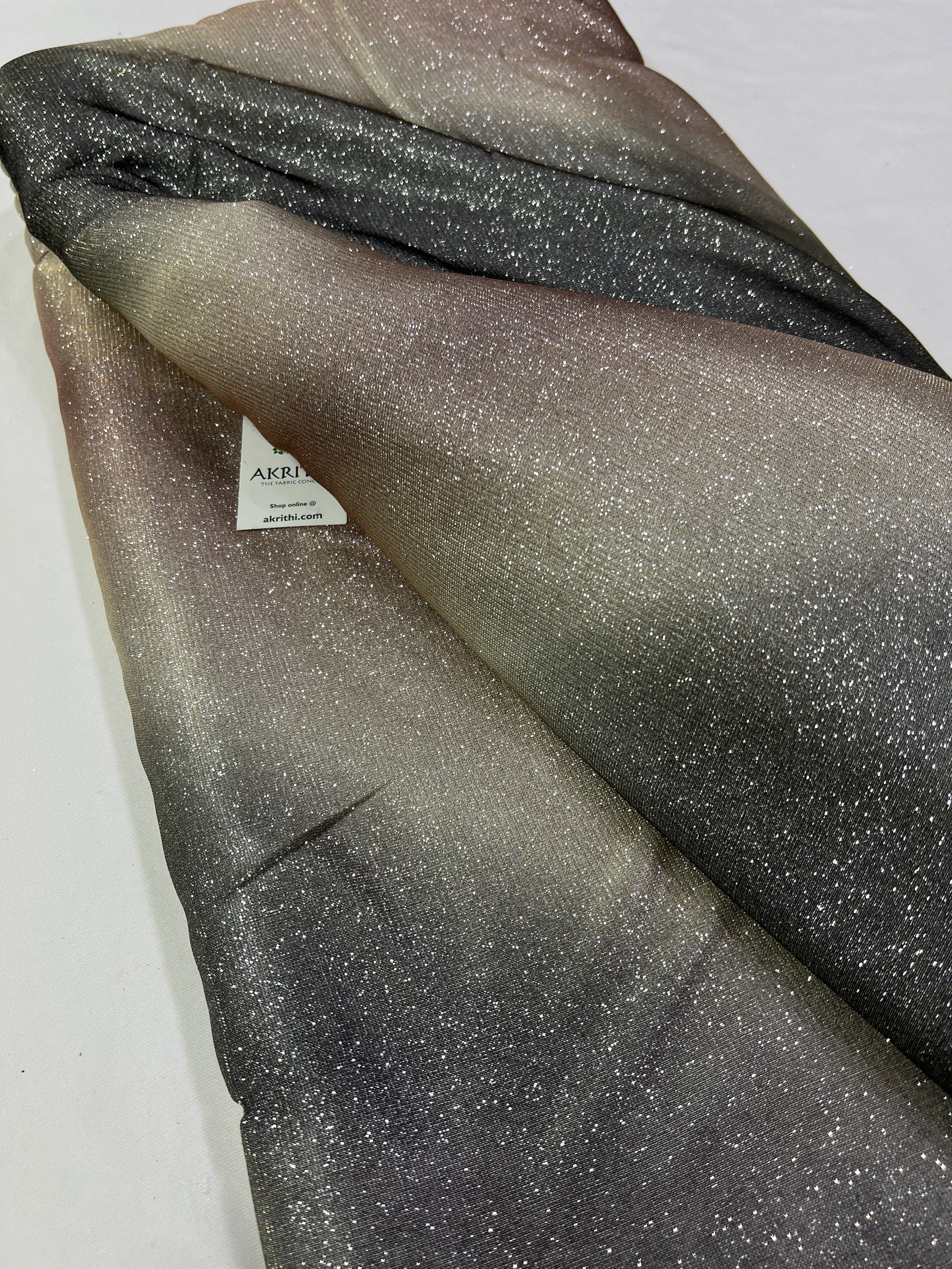 Cross Shaded imported Lycra fabric with glitter