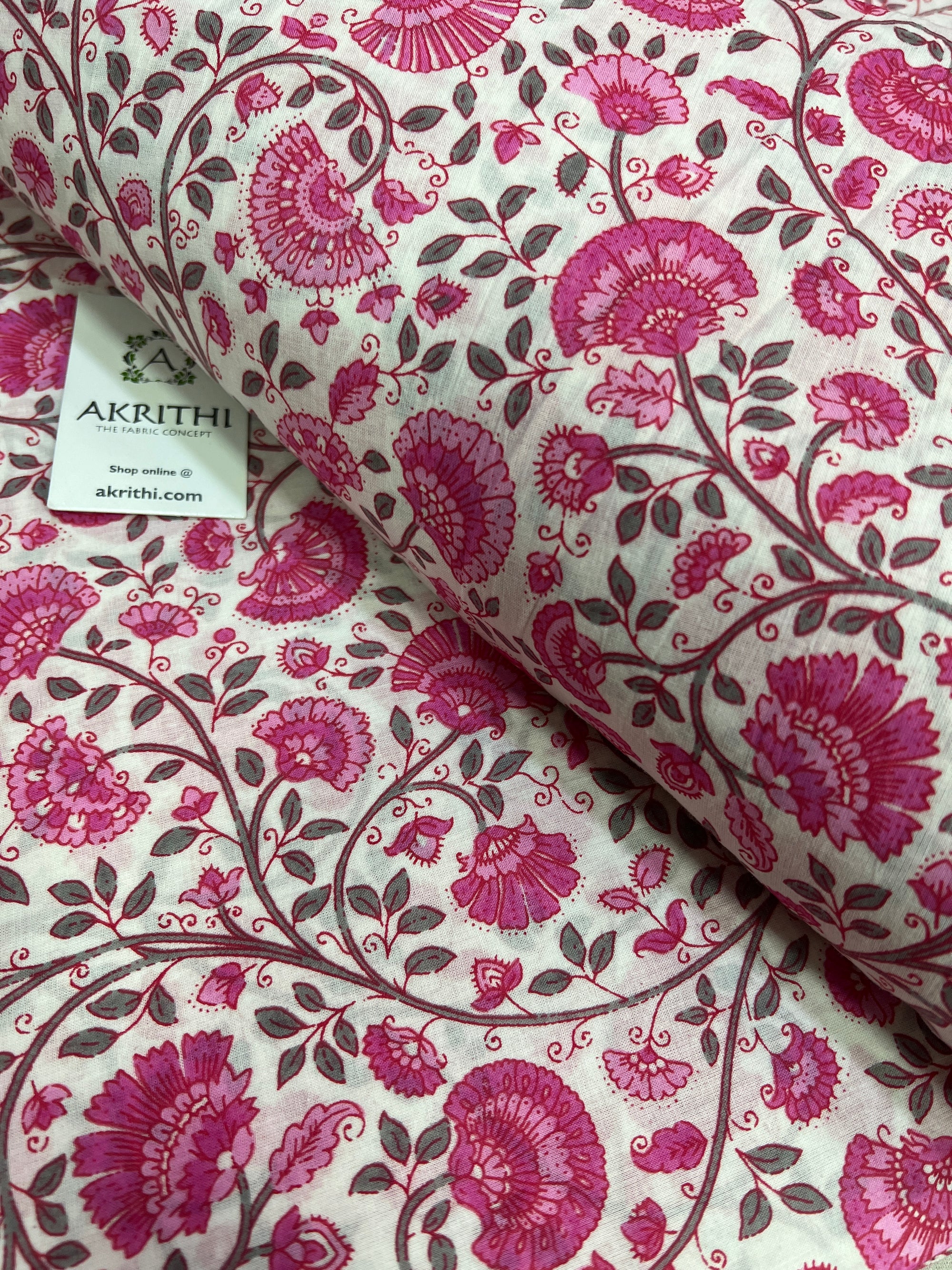 Printed pure cotton fabric