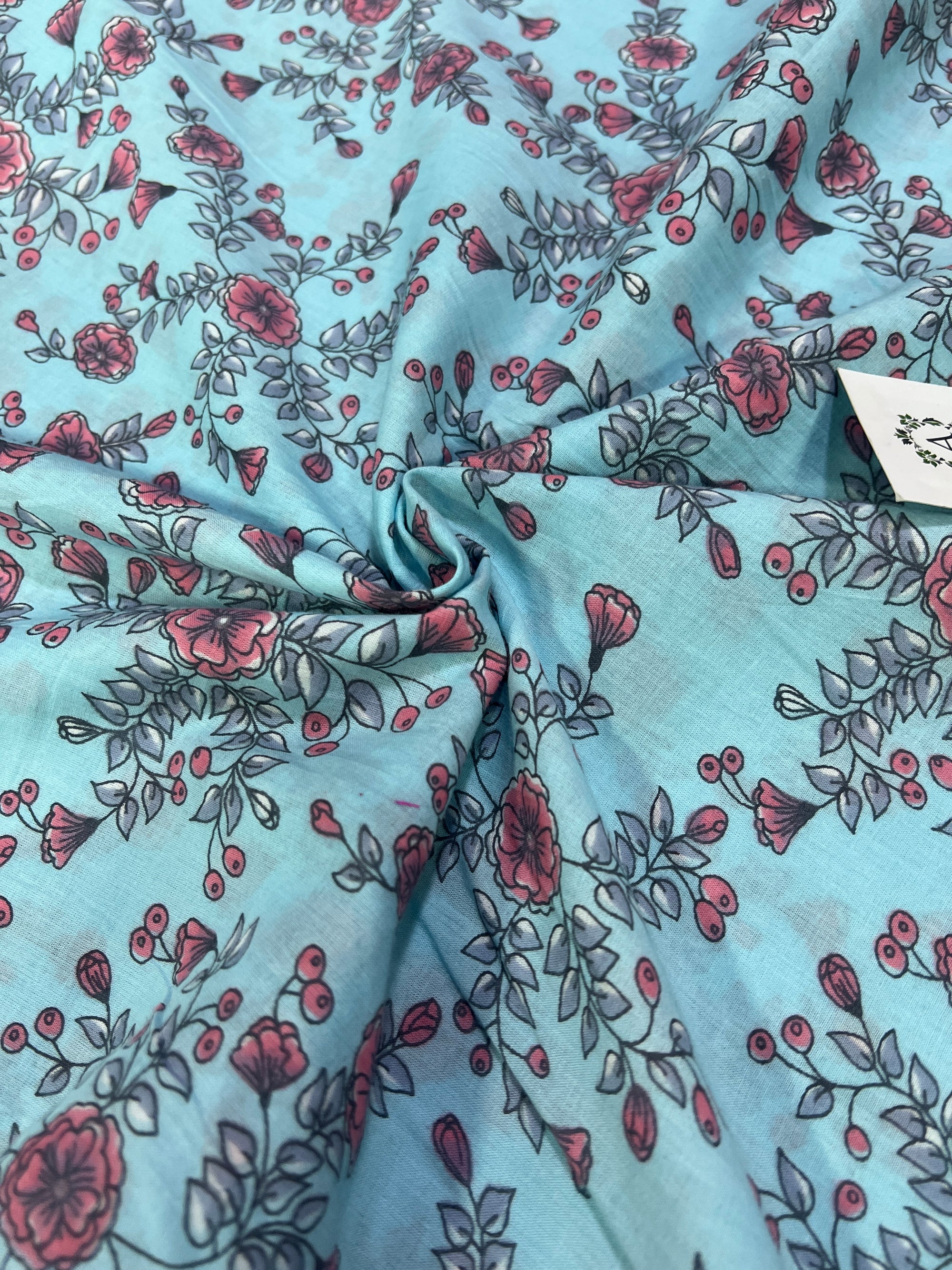 Printed pure cotton fabric