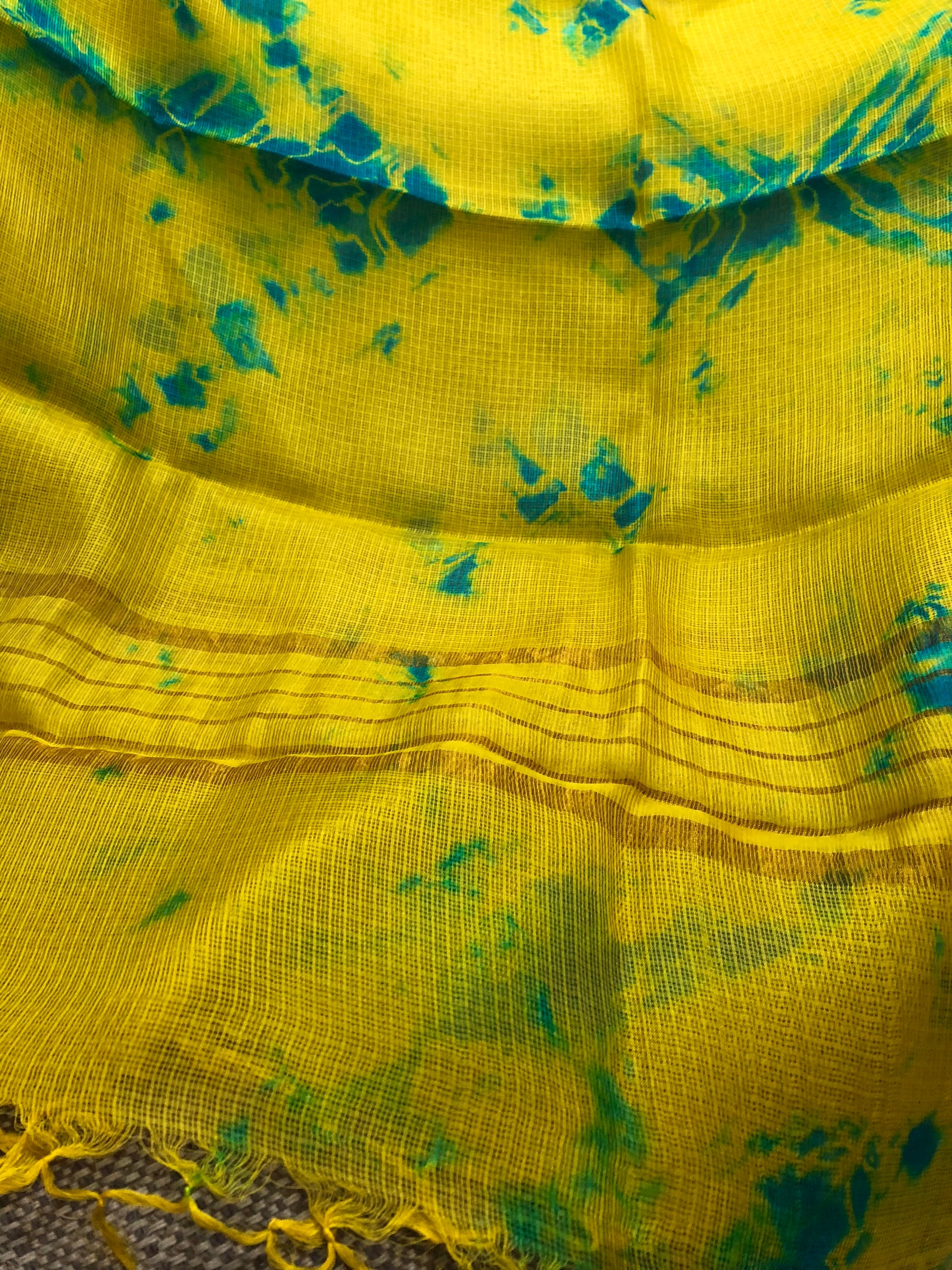 Tie and dye pure silk Kota Dupatta