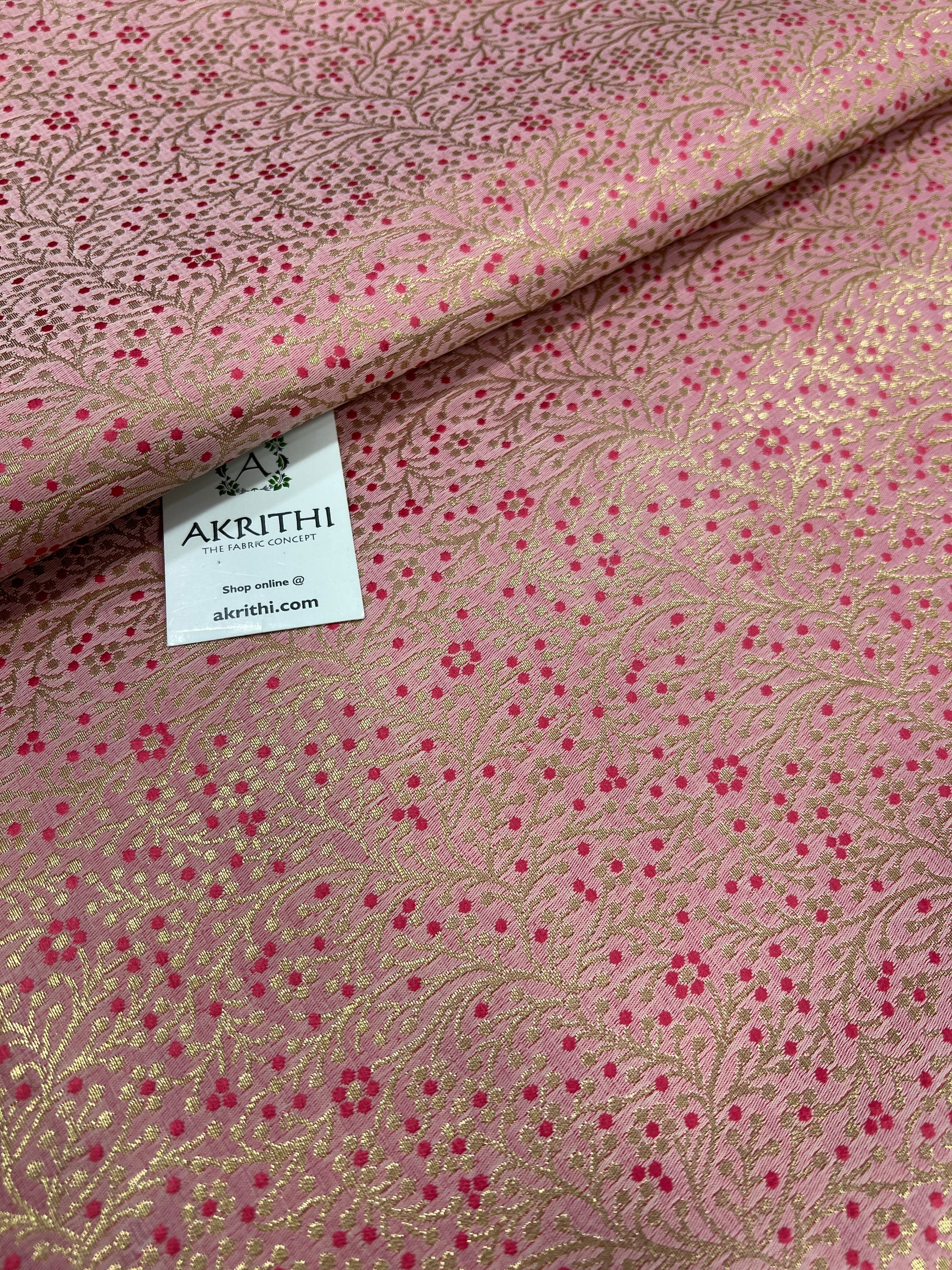 Handloom Banarasi brocade fabric