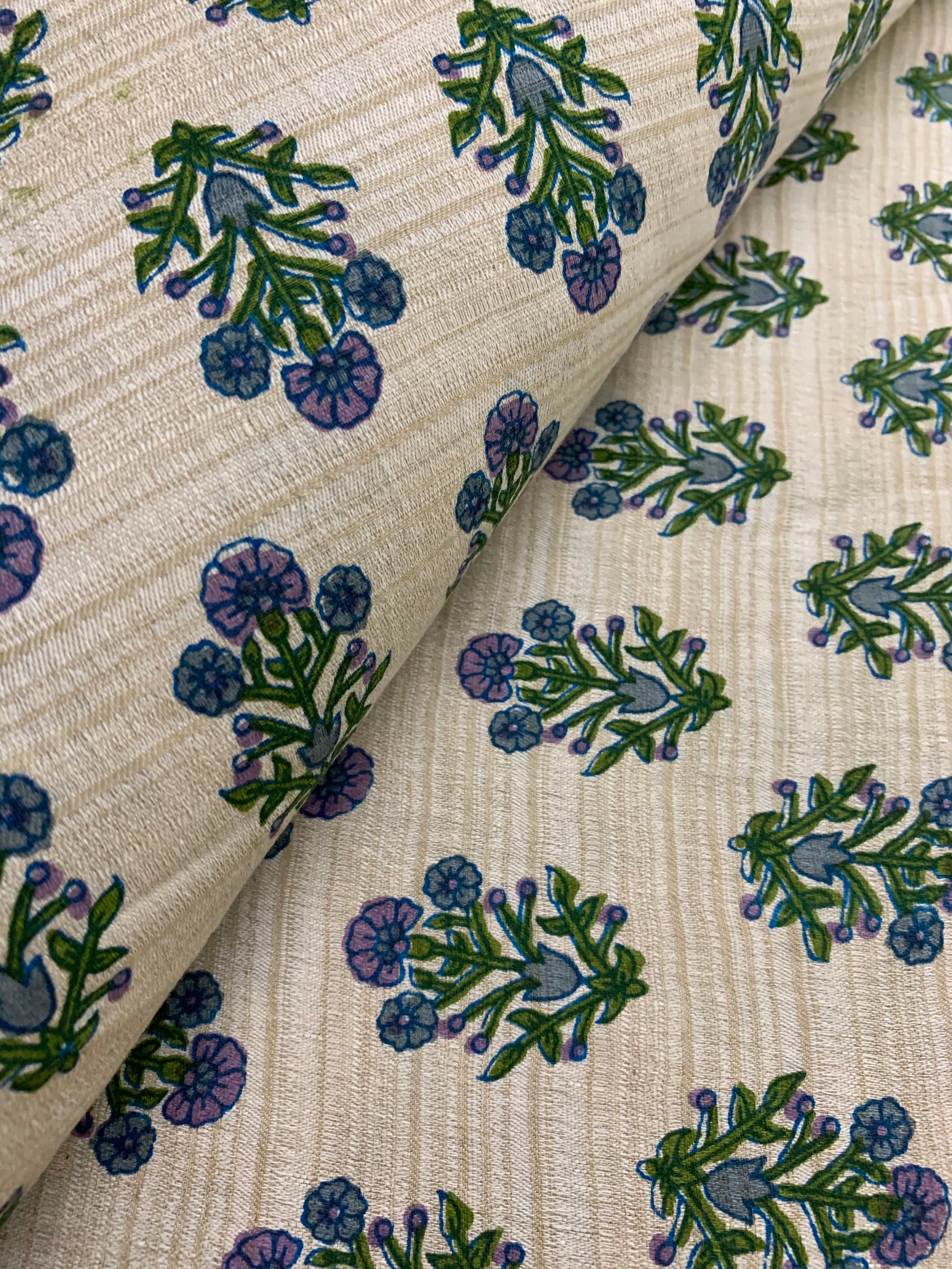 Printed kumbhi pure cotton fabric