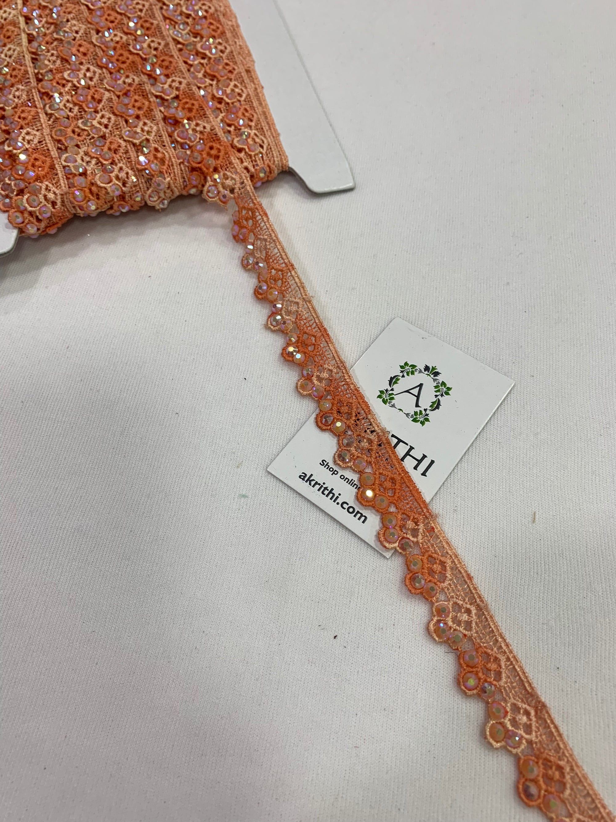 Embroidered lace 9 metres roll