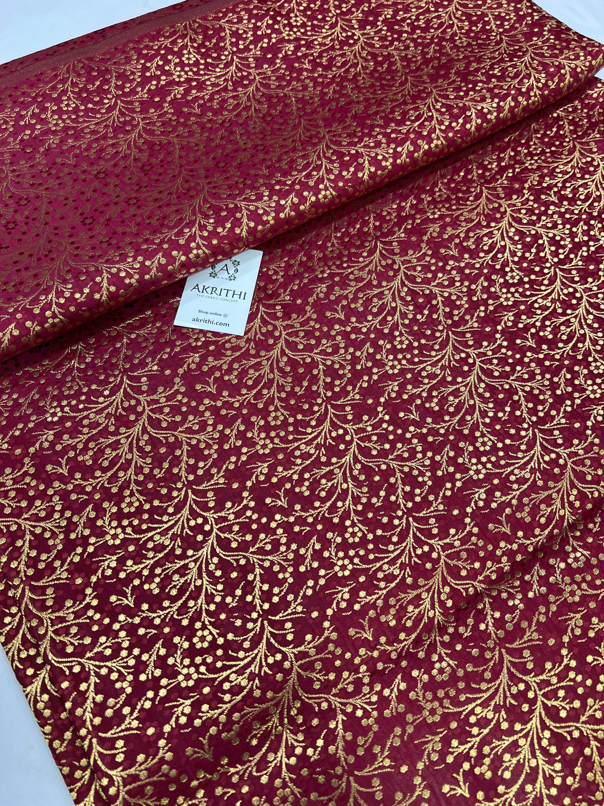 Handloom Banarasi brocade fabric