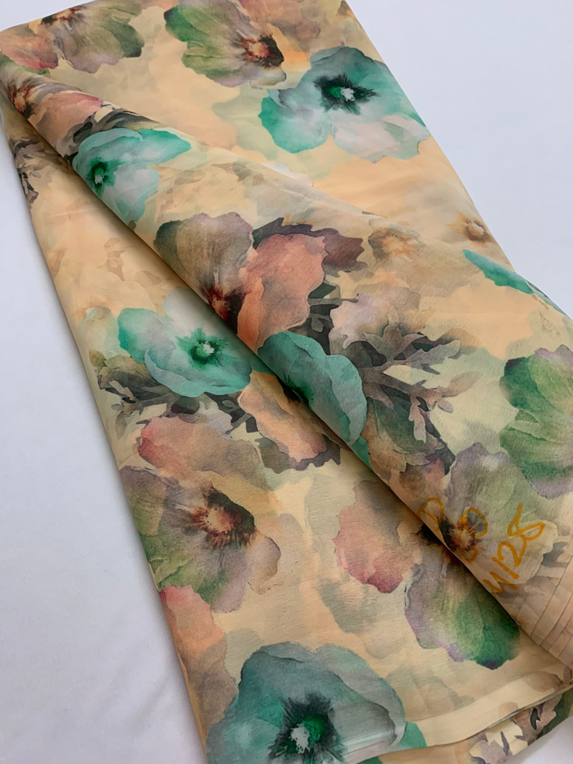 Digital floral Printed georgette fabric