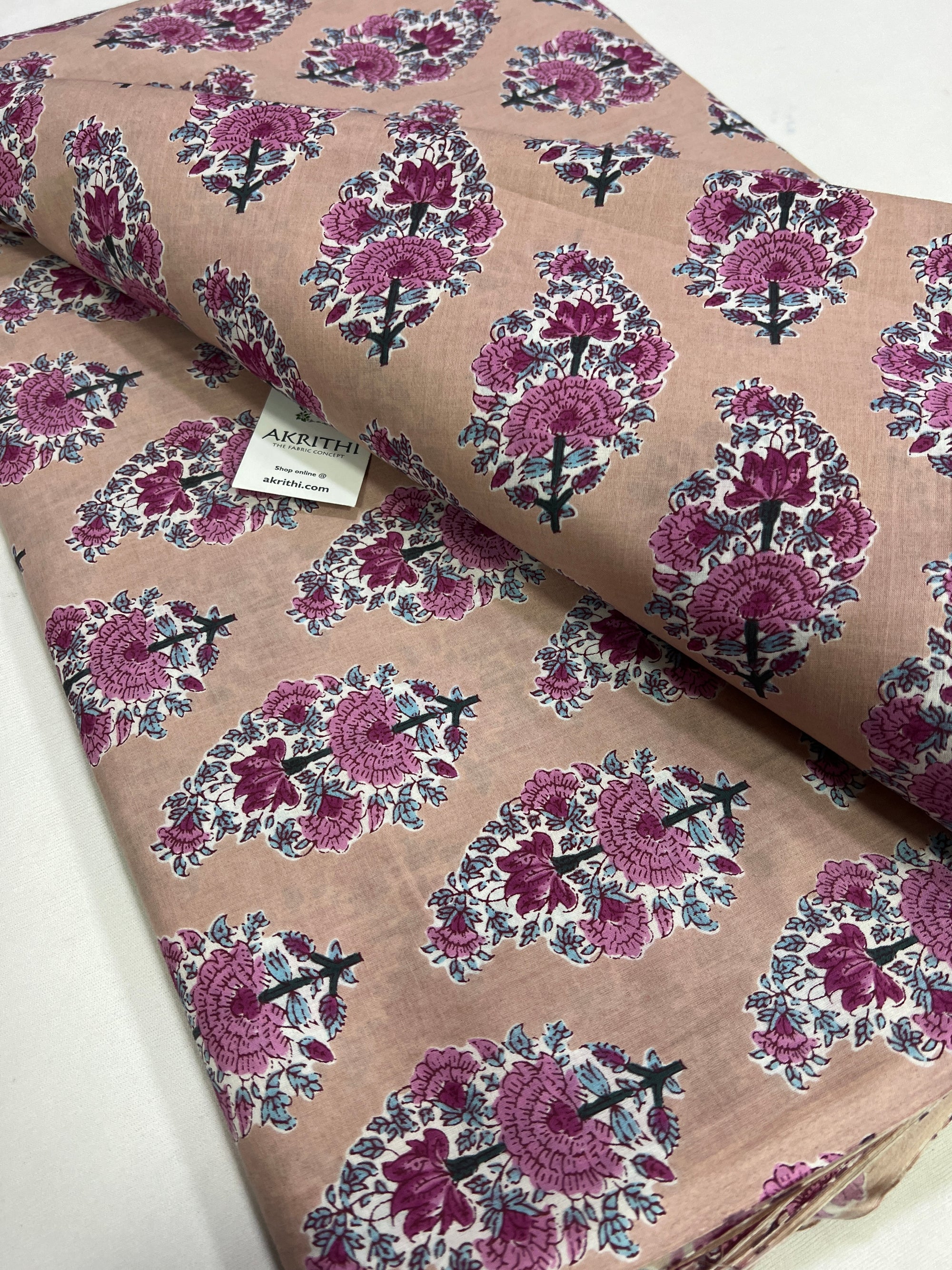 Printed pure cotton fabric