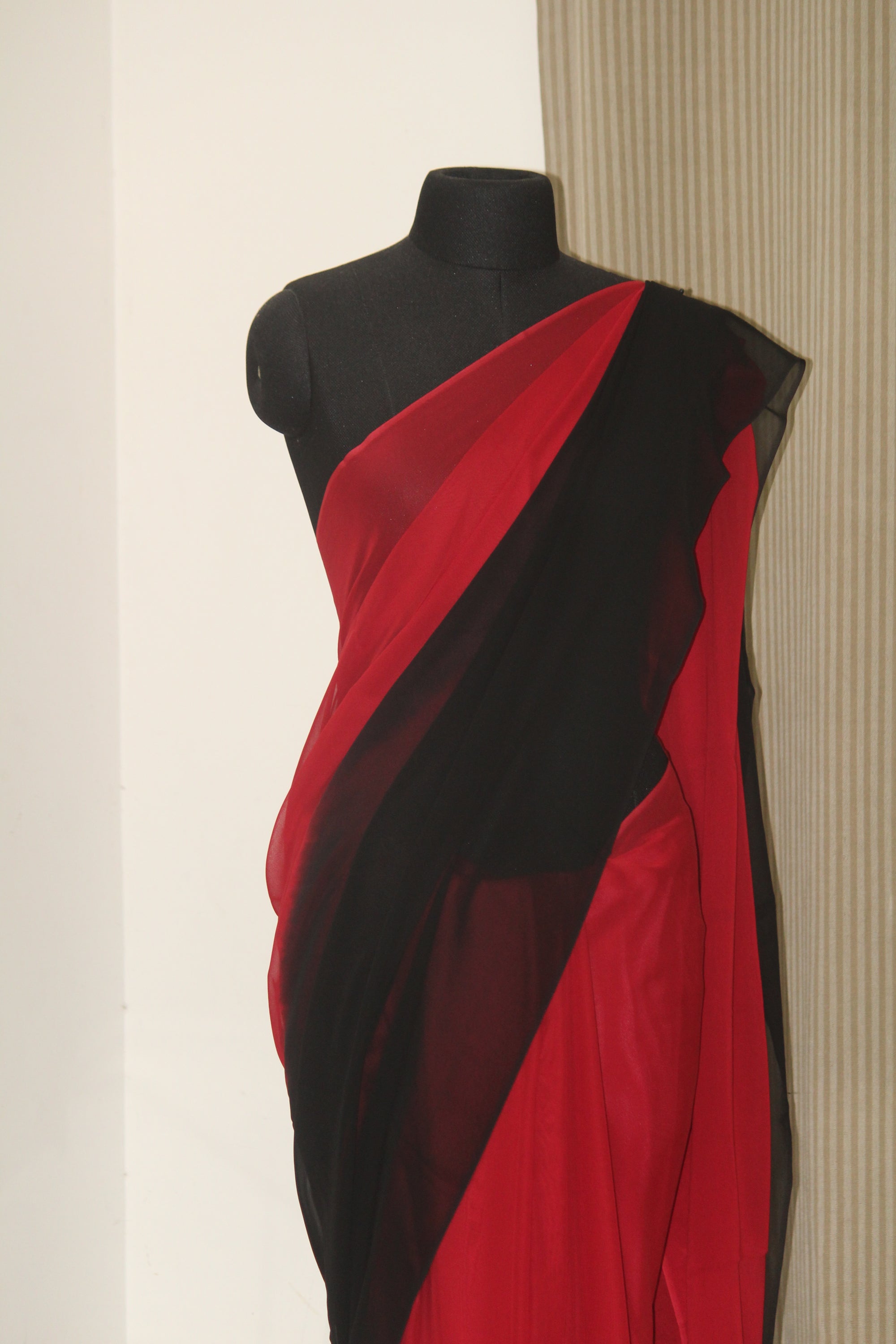 Shaded georgette saree