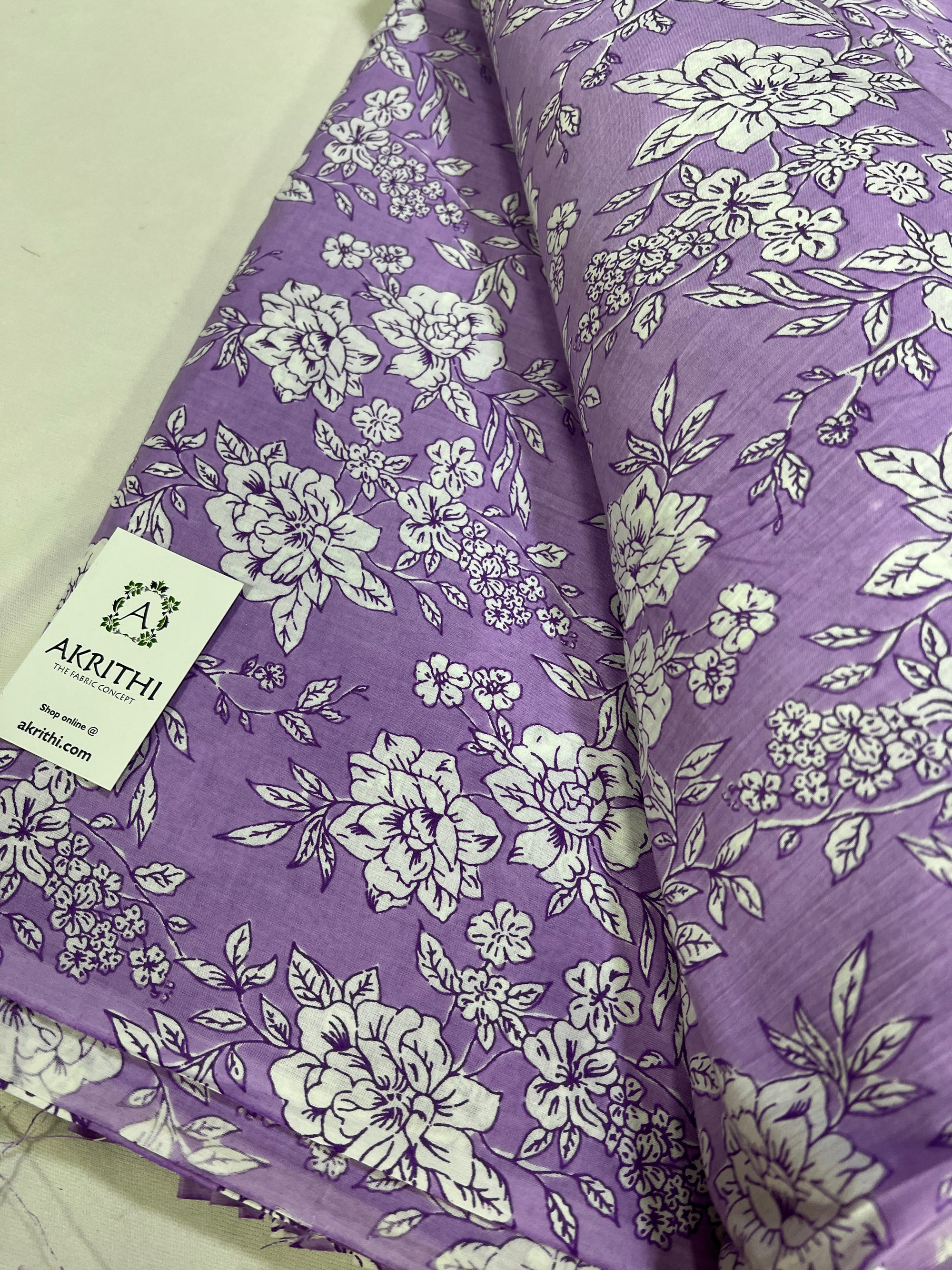 Printed pure cotton fabric