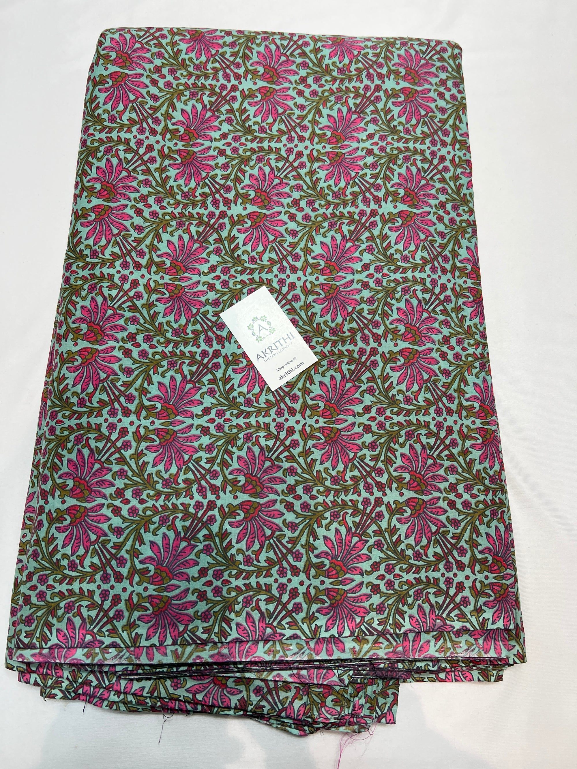 Printed pure cotton fabric