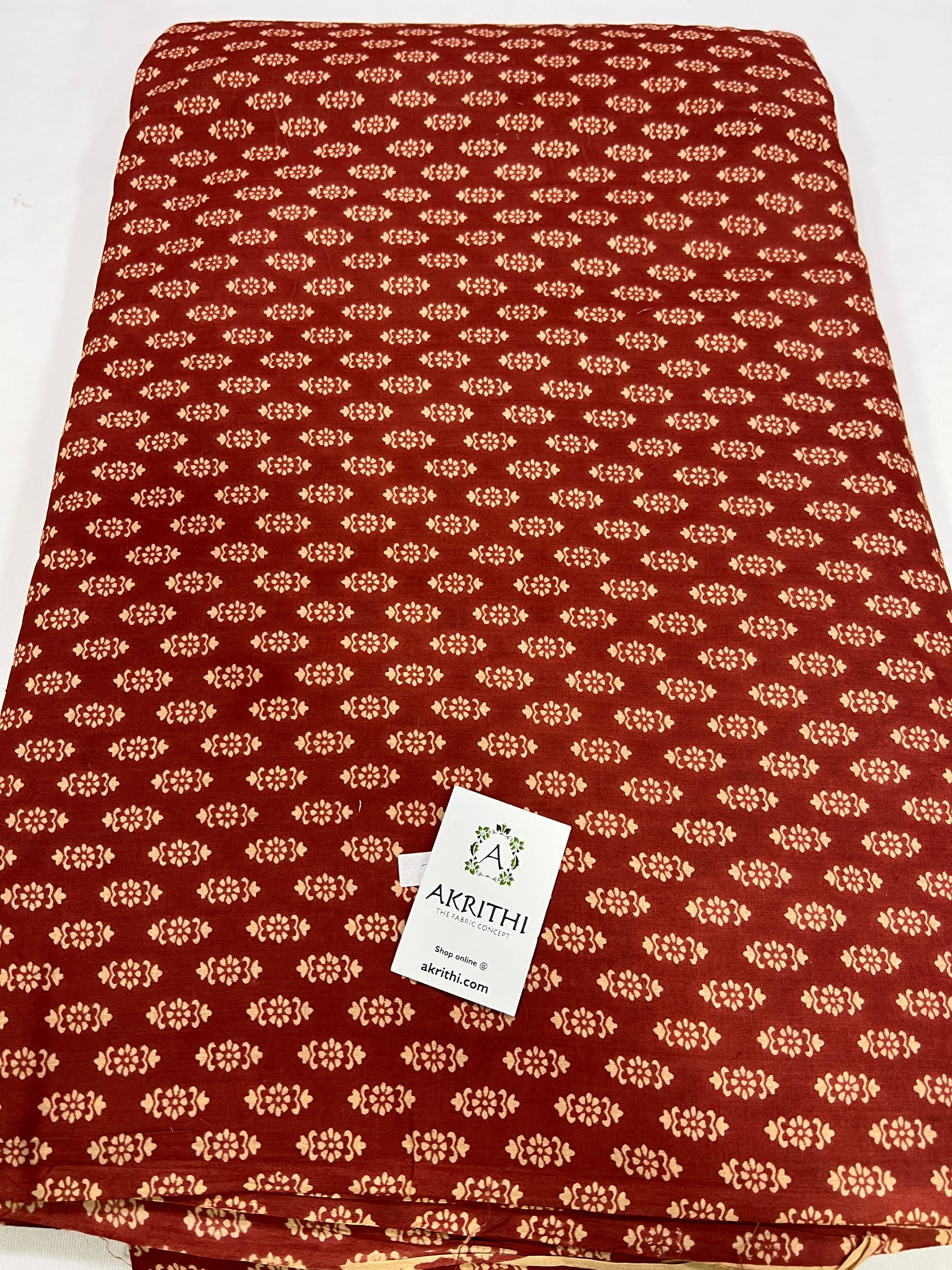 Printed pure cotton fabric