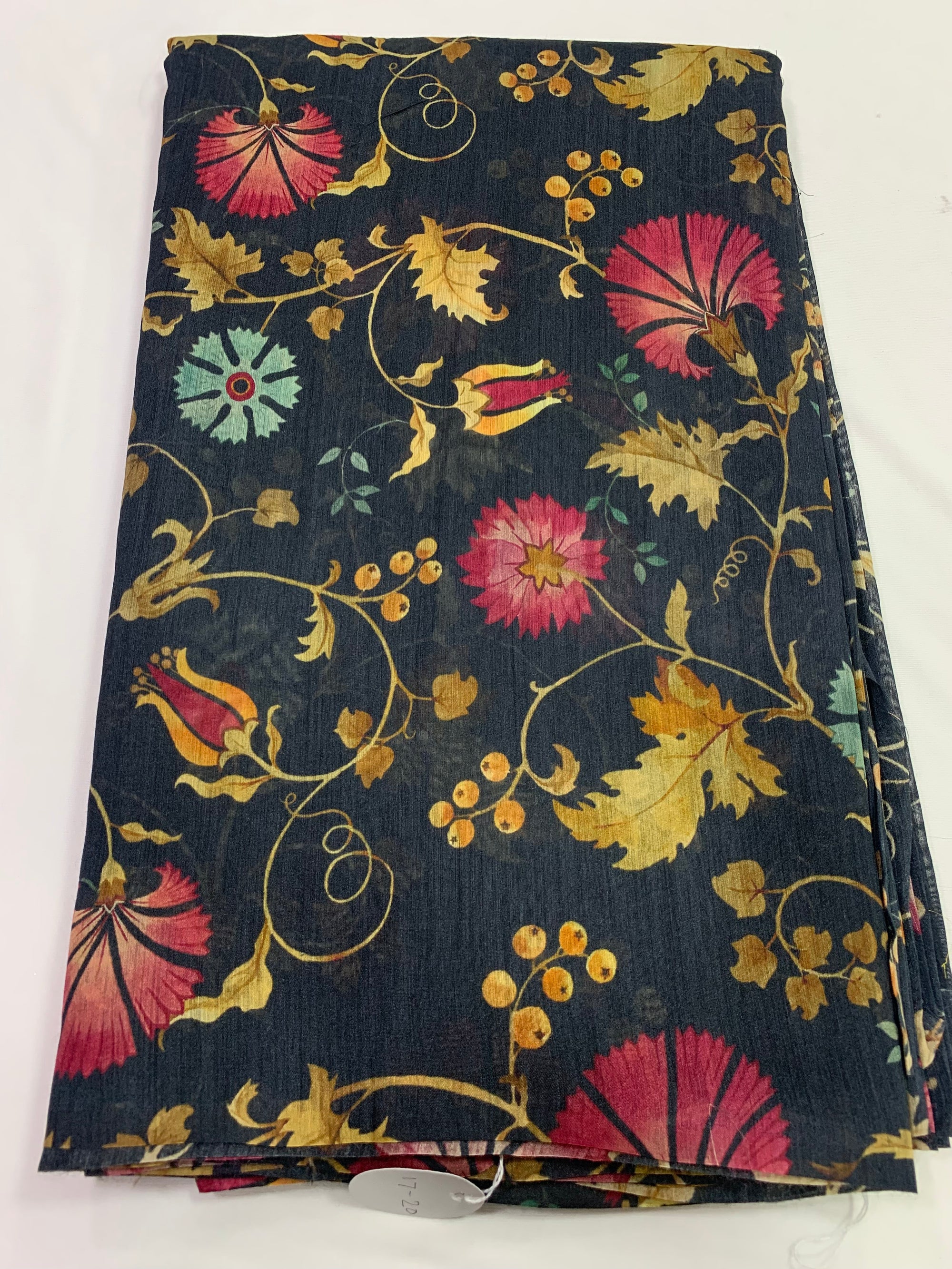 Digital Printed handloom pure munga silk fabric