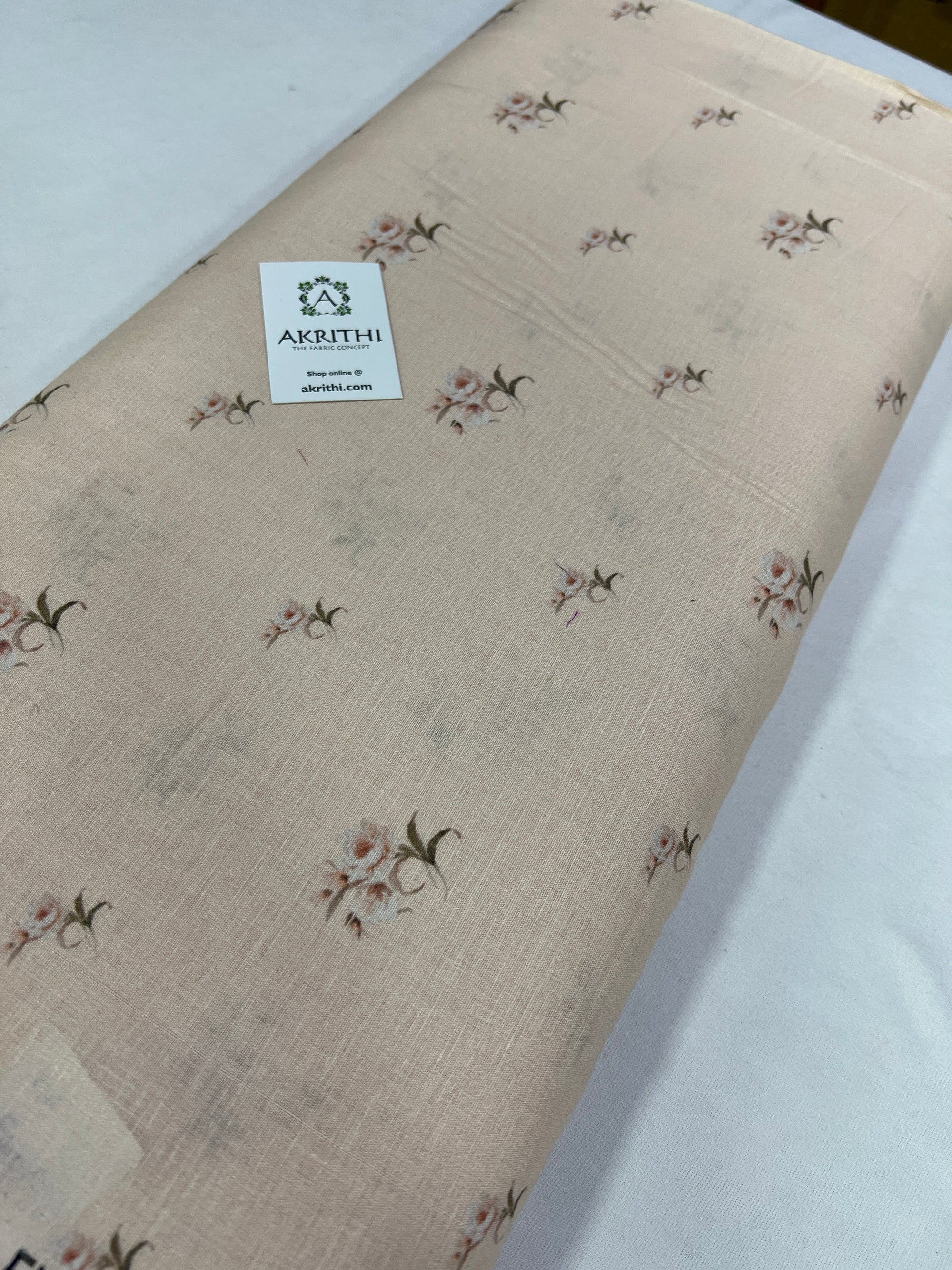 Digital Printed pure linen fabric