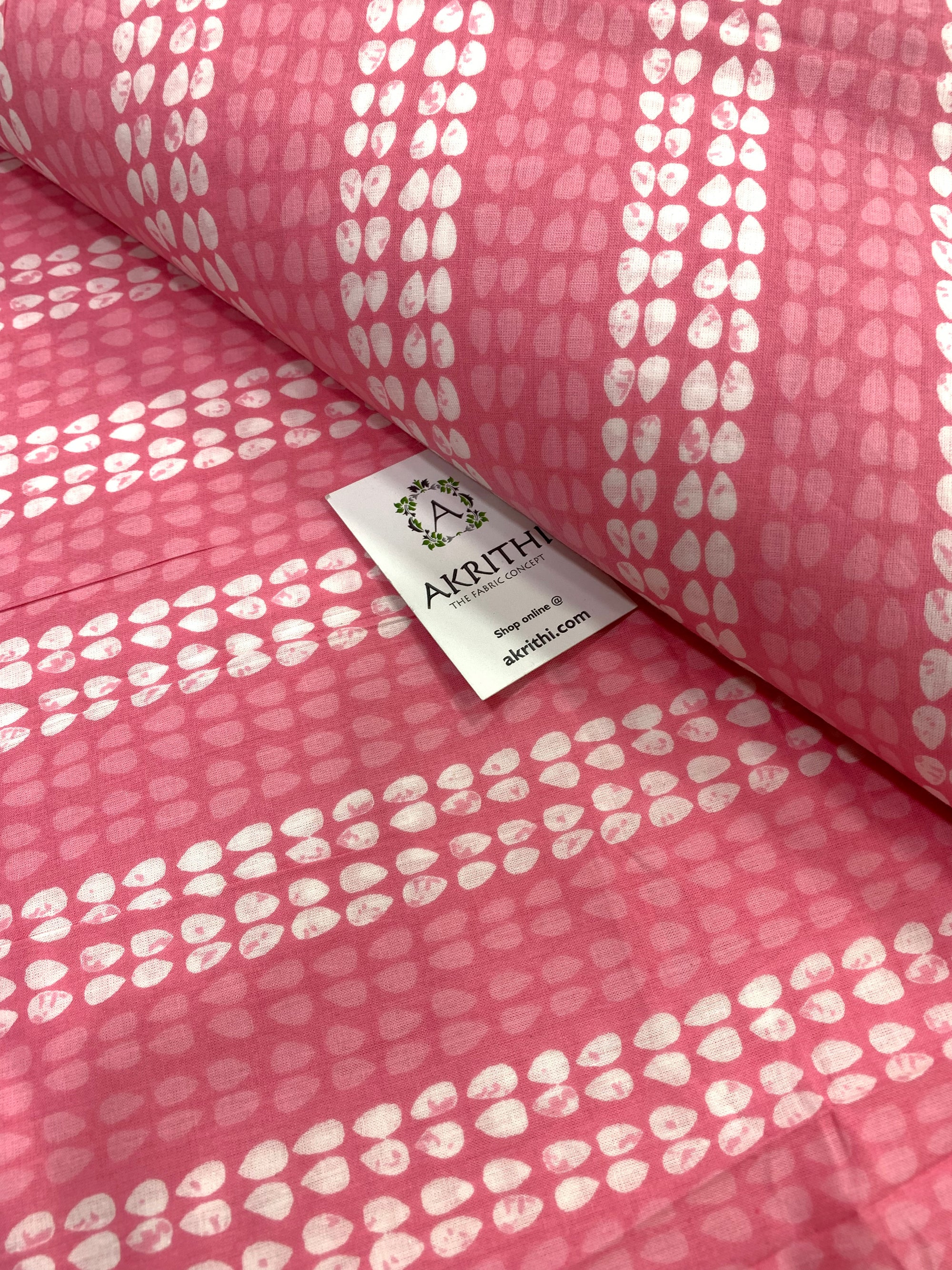 Printed pure cotton fabric
