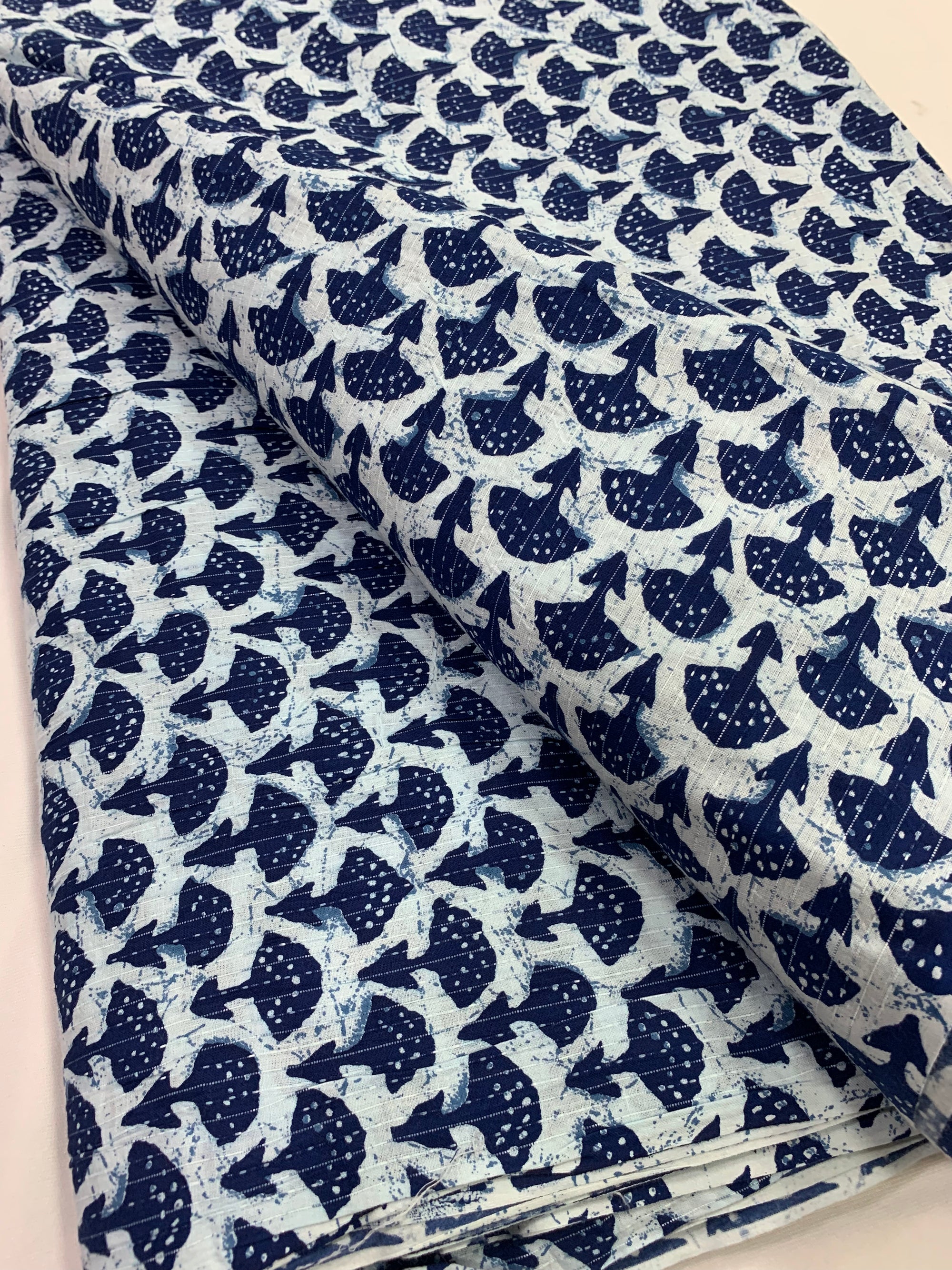 Kantha Printed pure cotton fabric