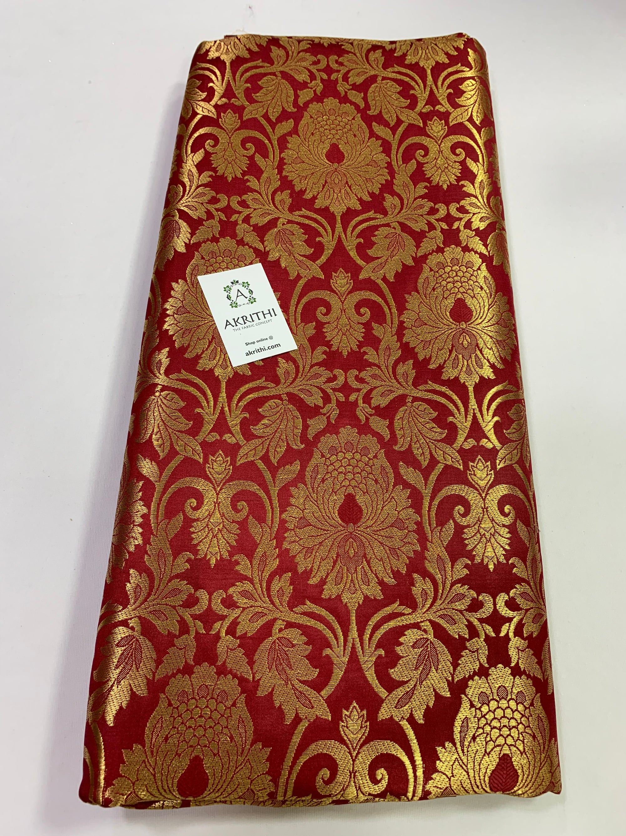 Handloom Banarasi brocade fabric