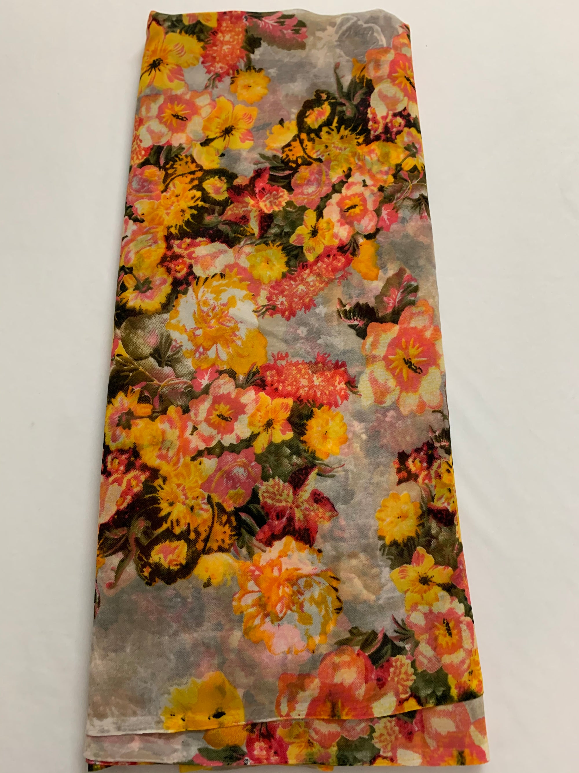 Printed georgette fabric