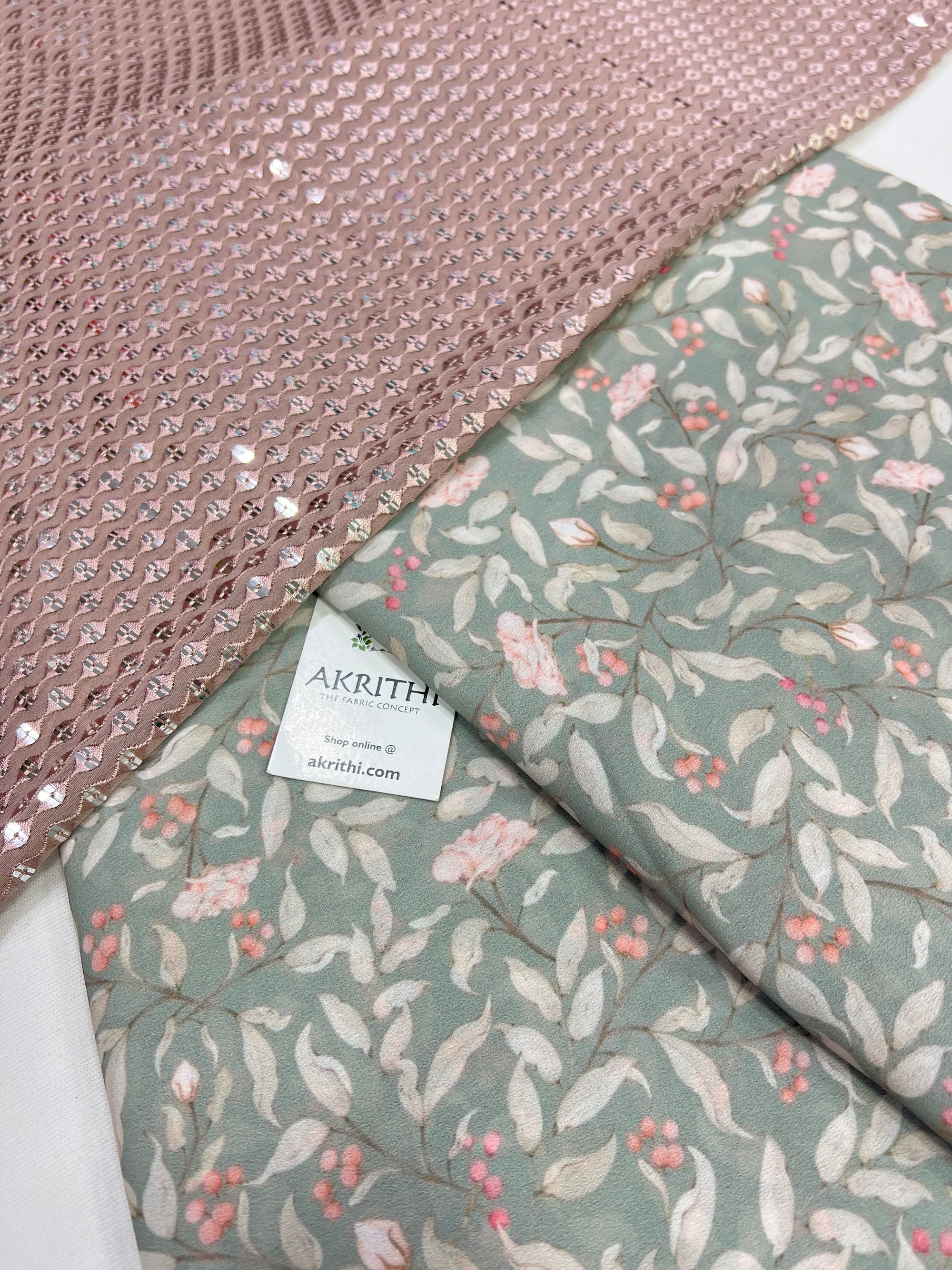 Printed Georgette saree with blouse