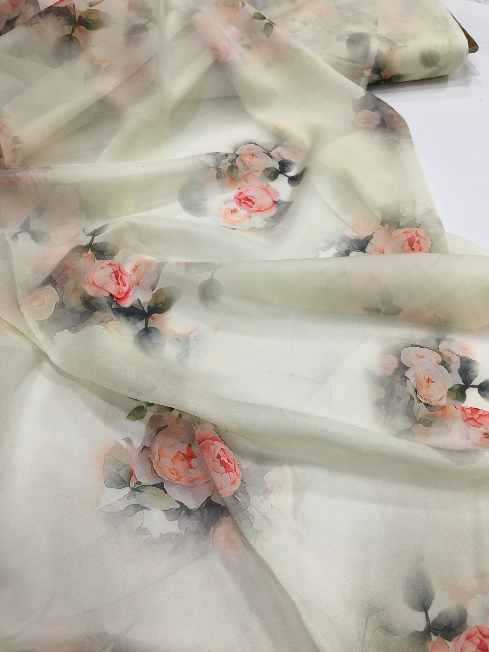 Digital Printed organza fabric