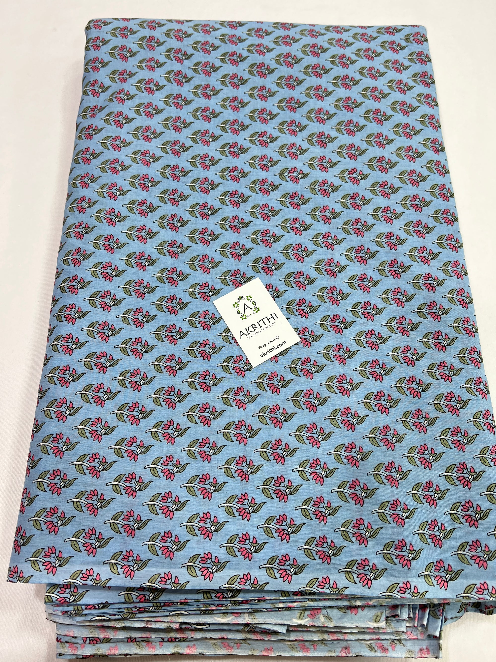 Printed pure cotton fabric