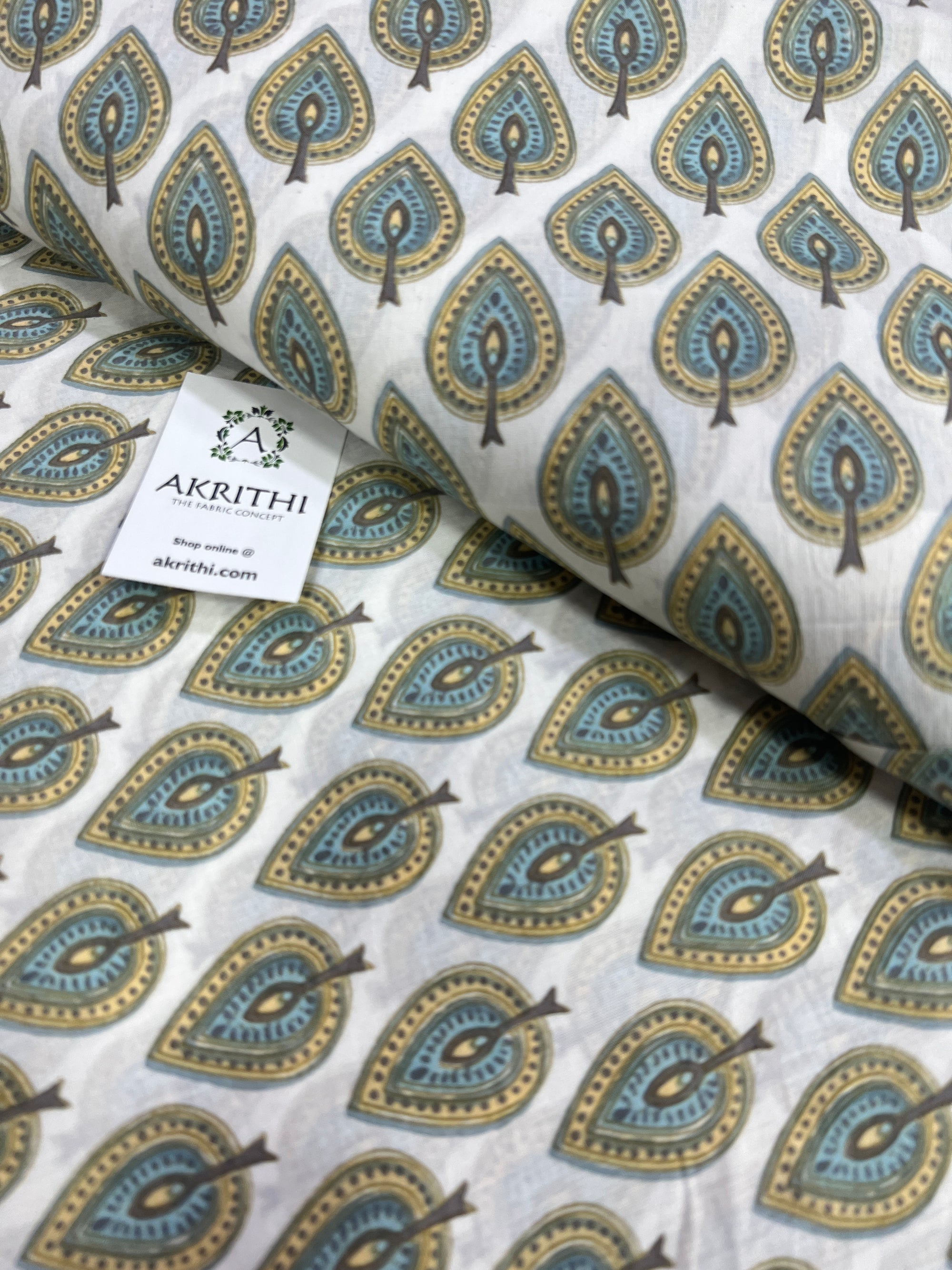 Printed pure cotton fabric