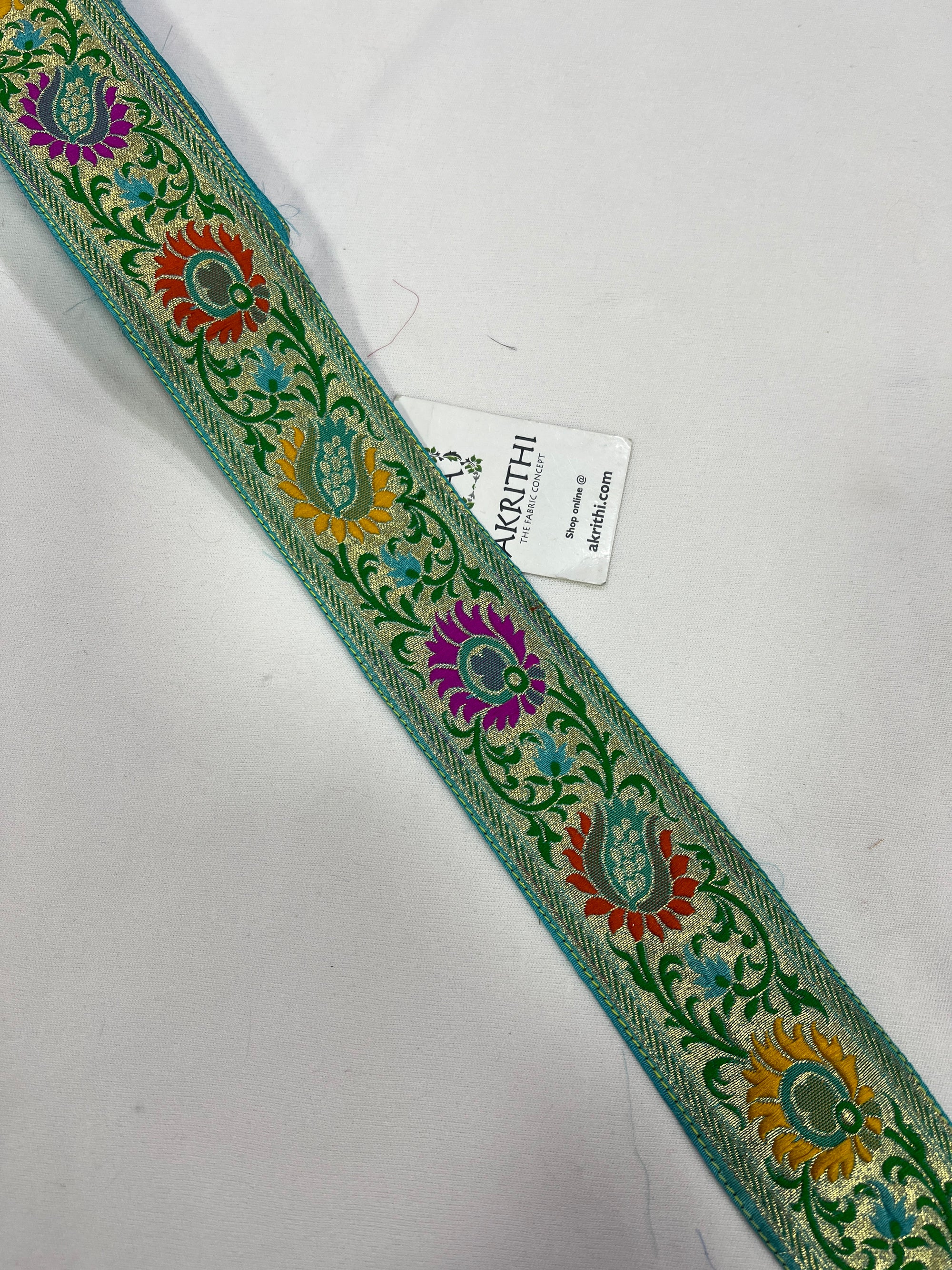Handloom Banarasi lace 9 metres roll