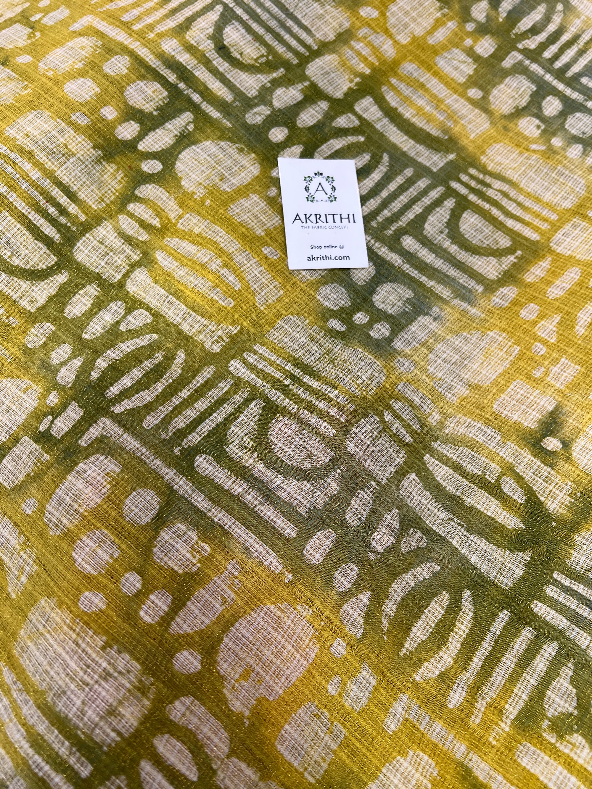 Batik Kota fabric with zari weaving