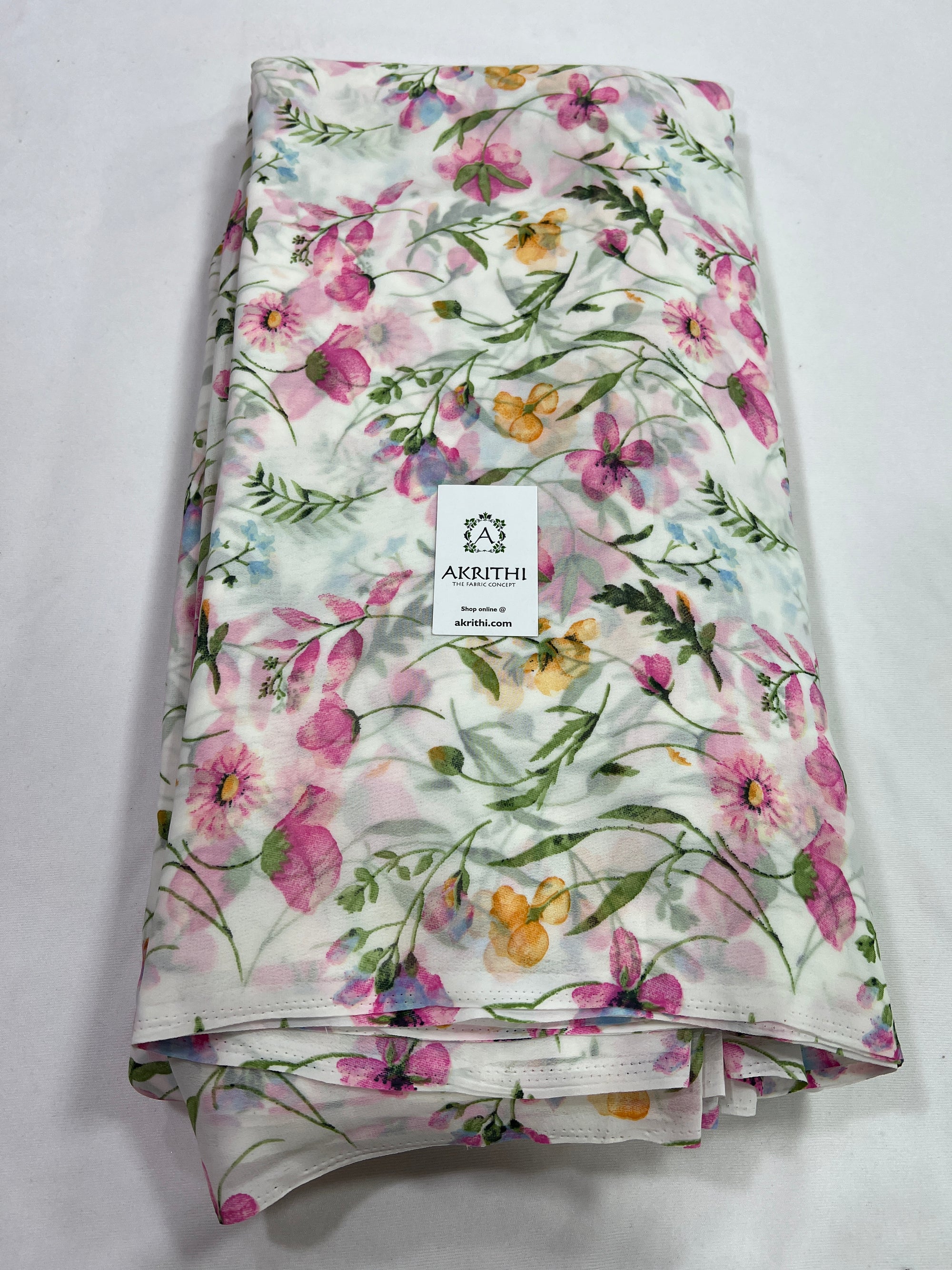 Floral printed georgette fabric 56 inches width