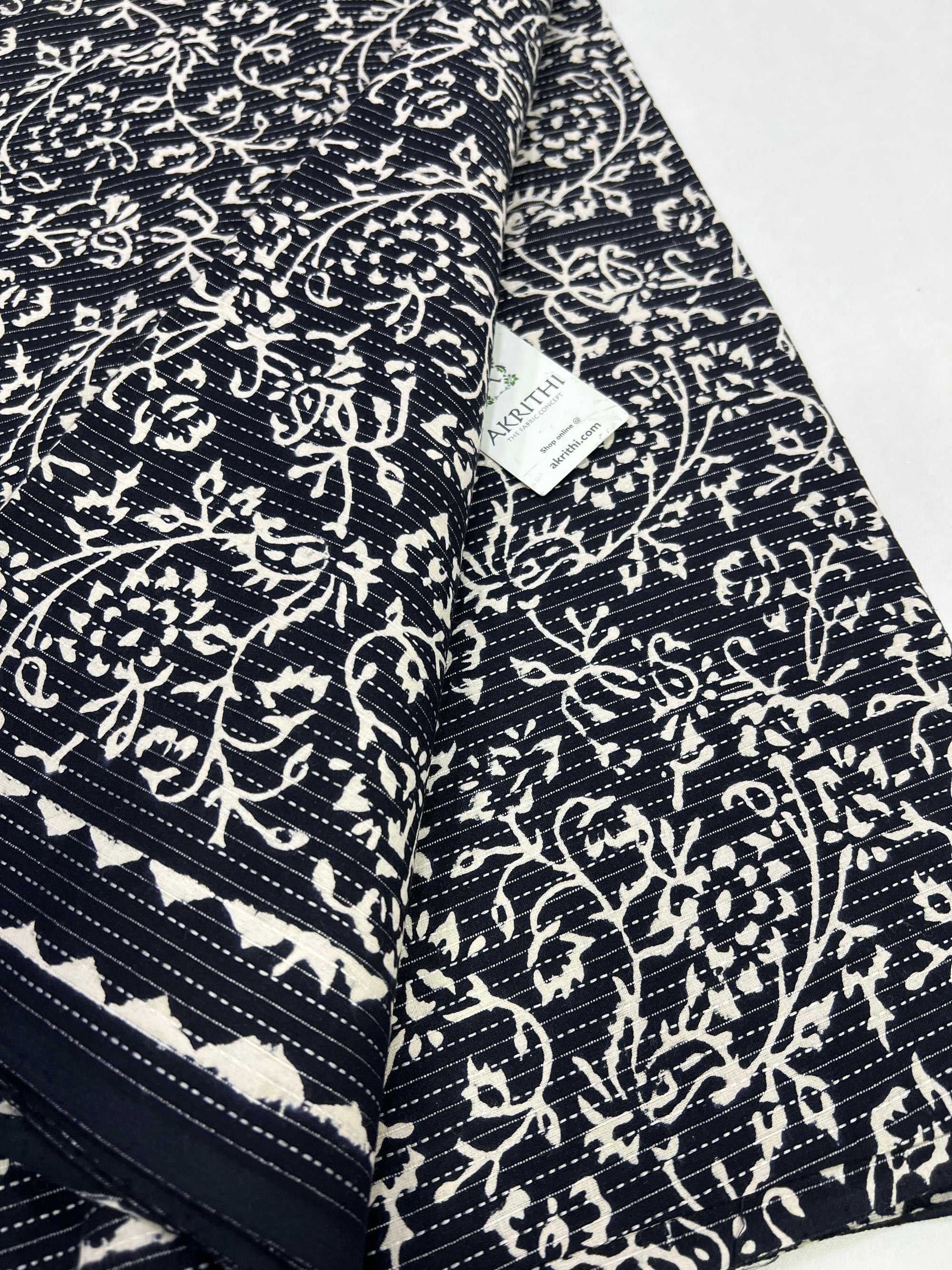 Kantha pure cotton fabric