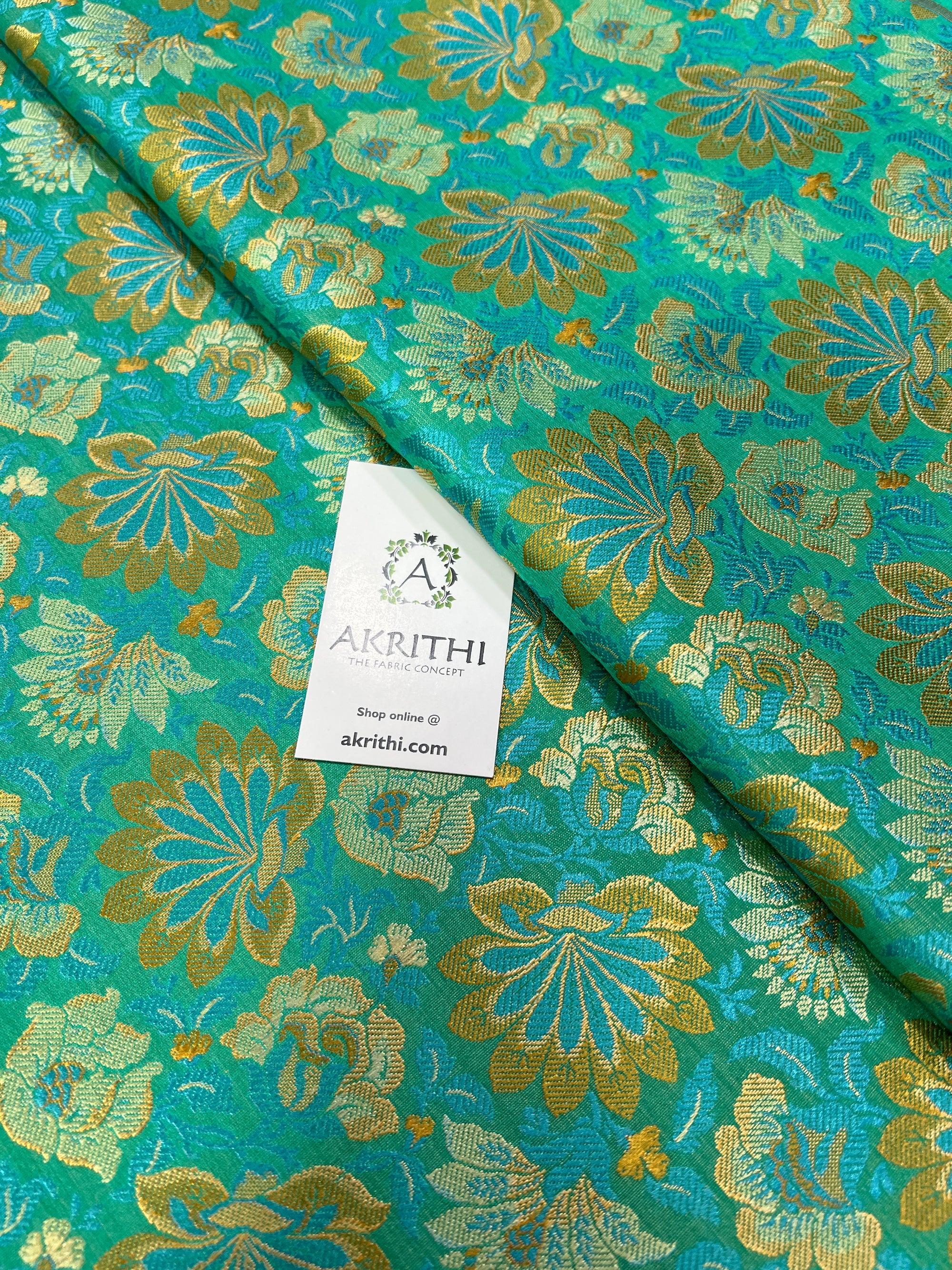 Handloom Banarasi brocade fabric