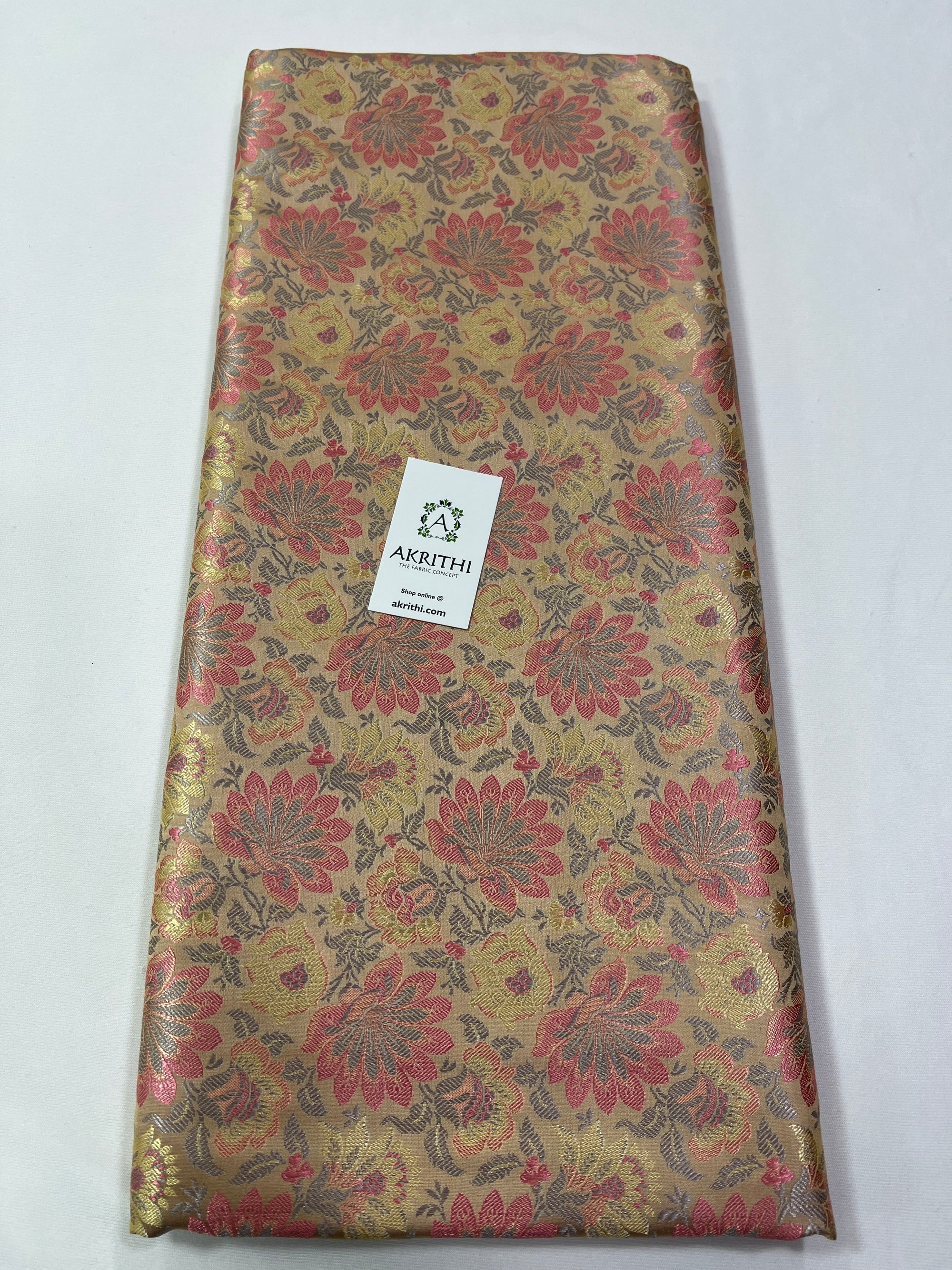 Handloom Banarasi brocade fabric