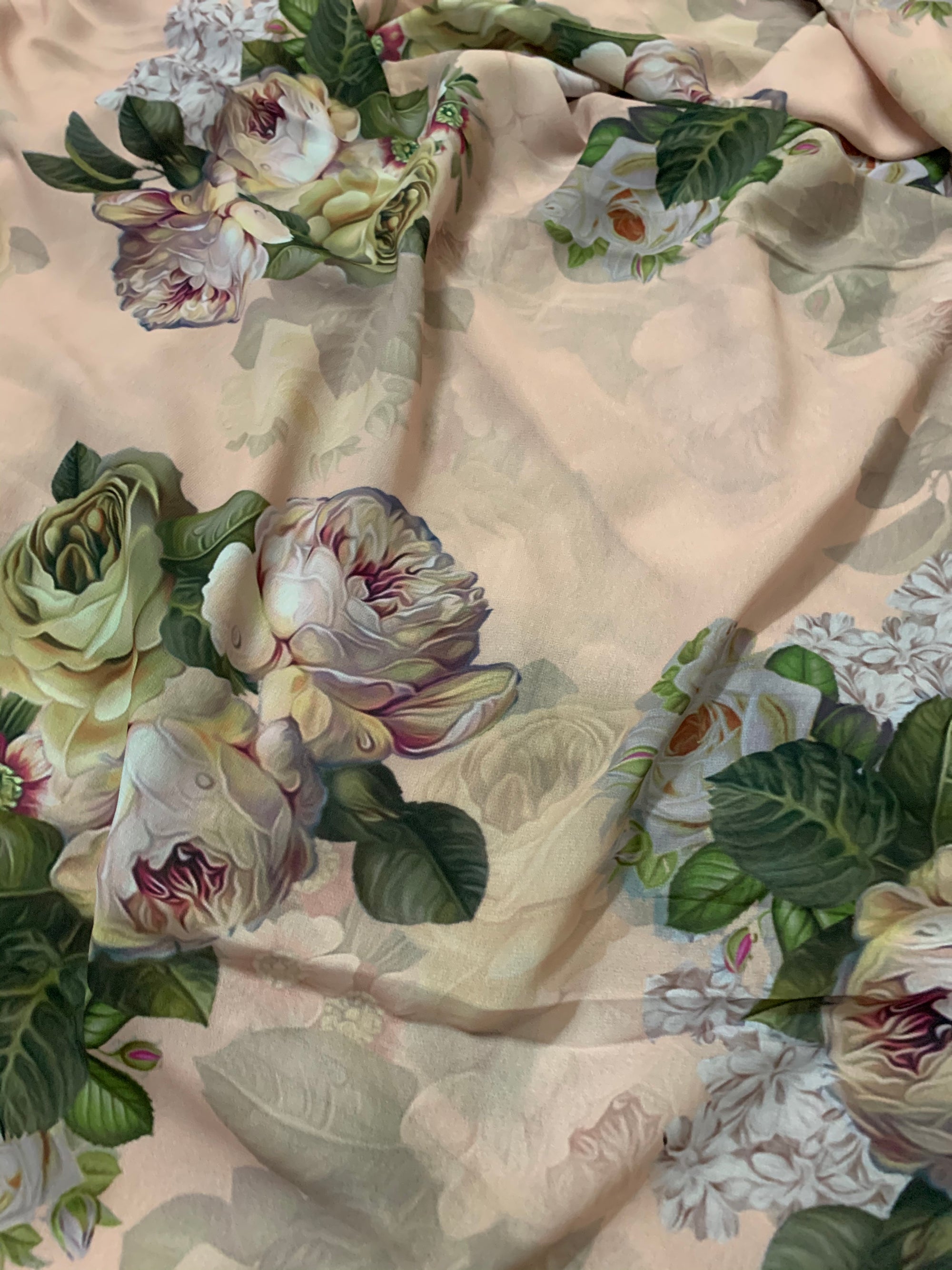 Digital floral Printed georgette fabric