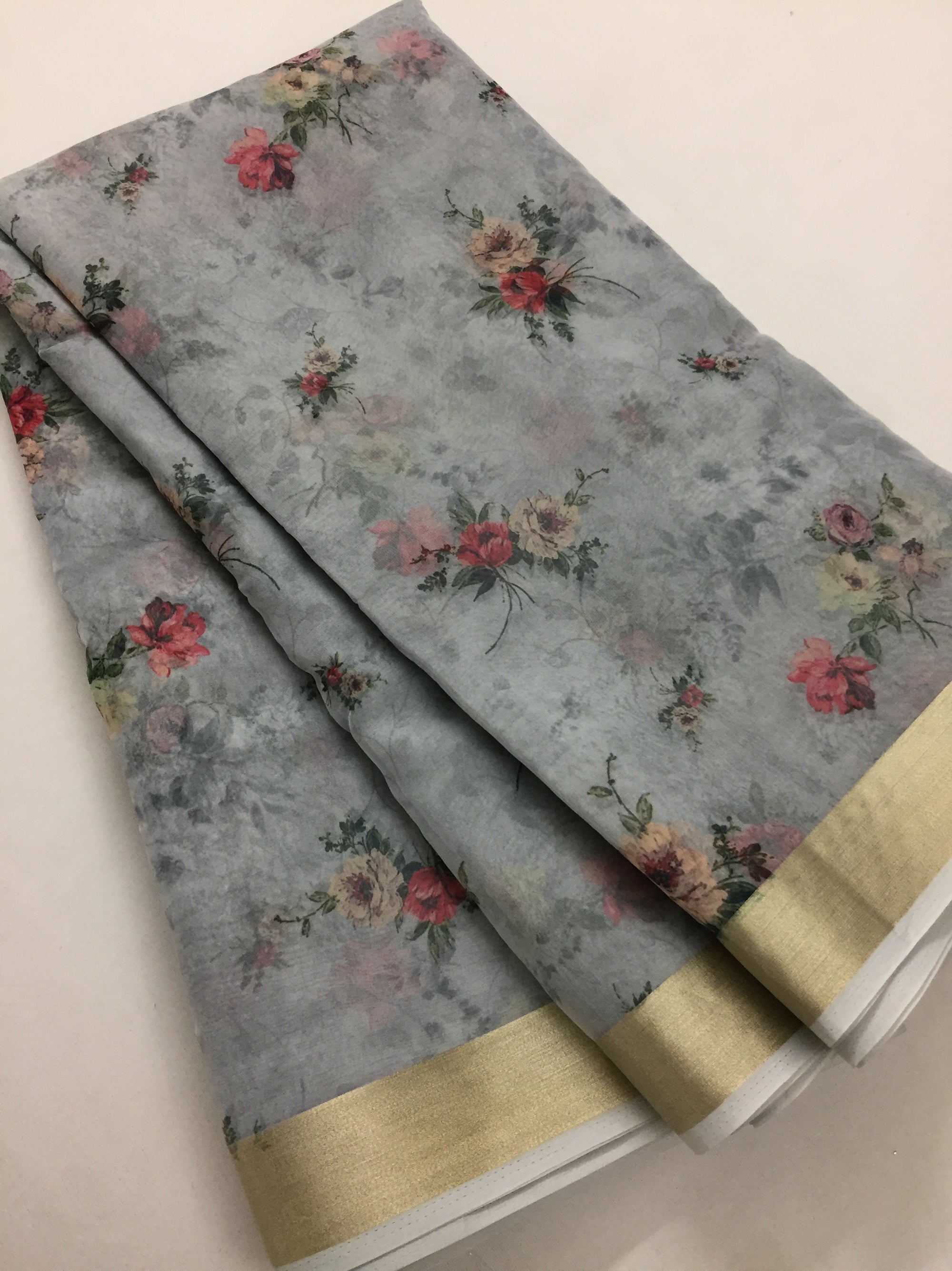 Printed organza fabric