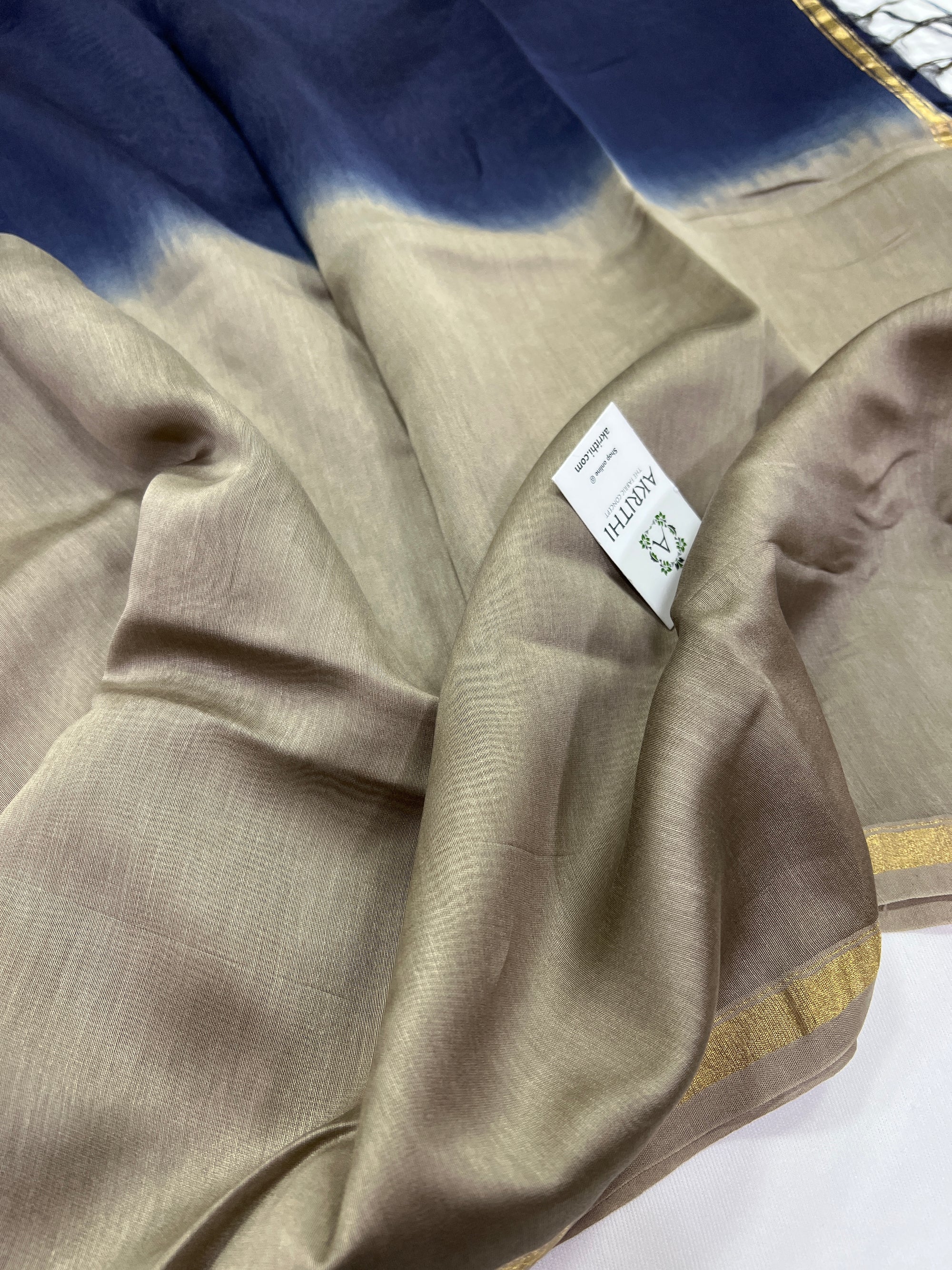 Chanderi shaded fabric