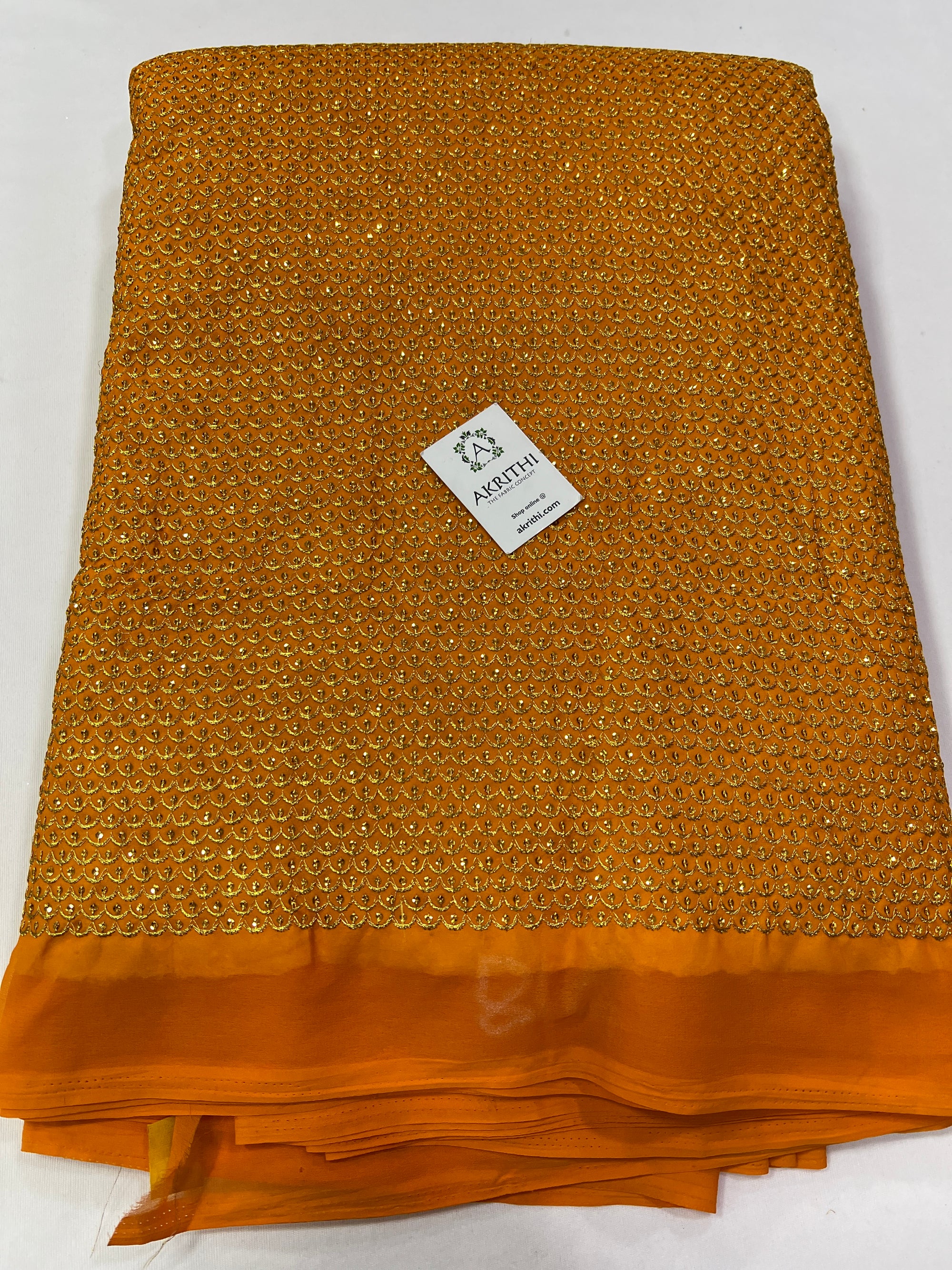 Embroidery on Georgette fabric