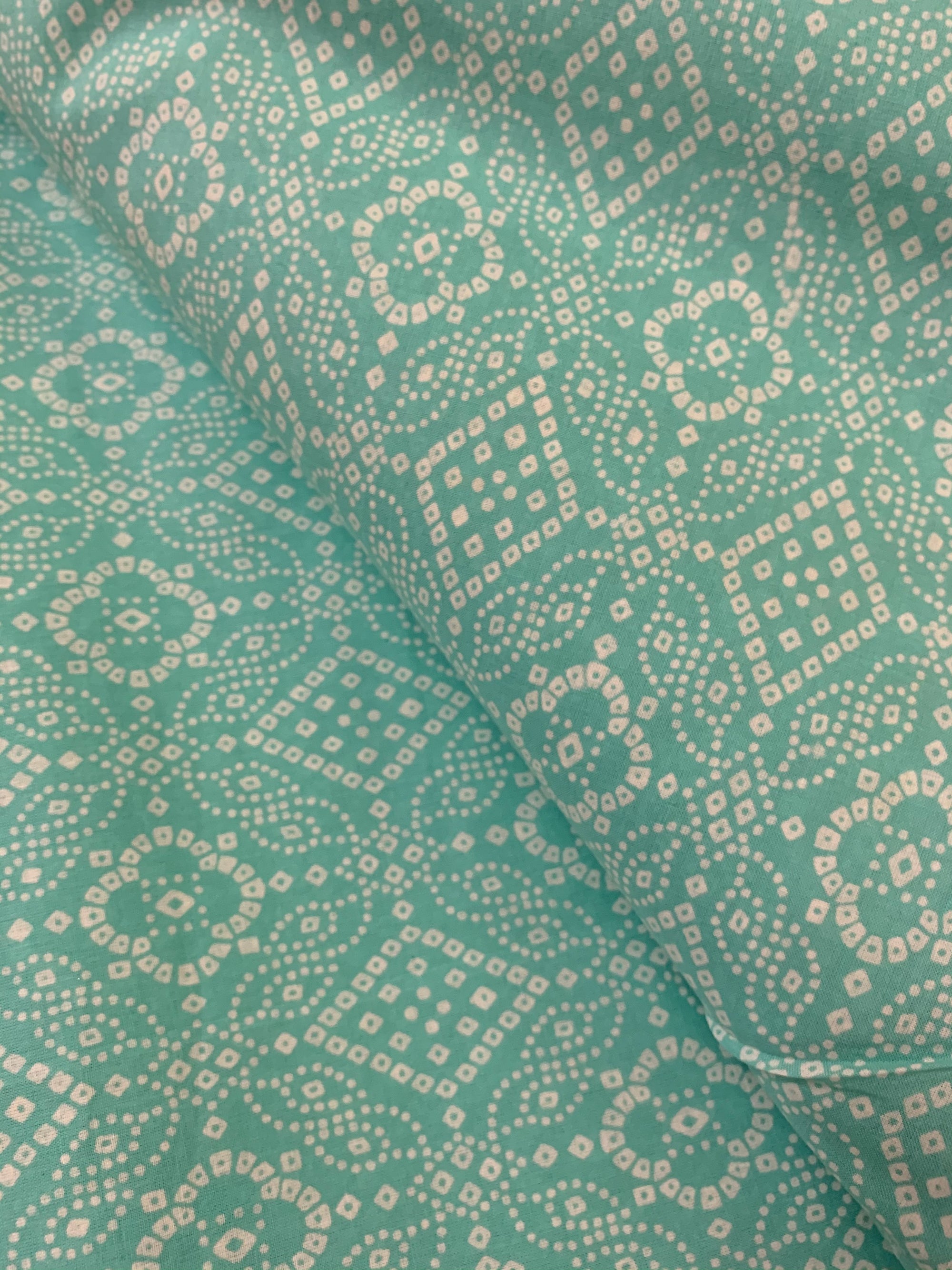 Printed pure cotton fabric